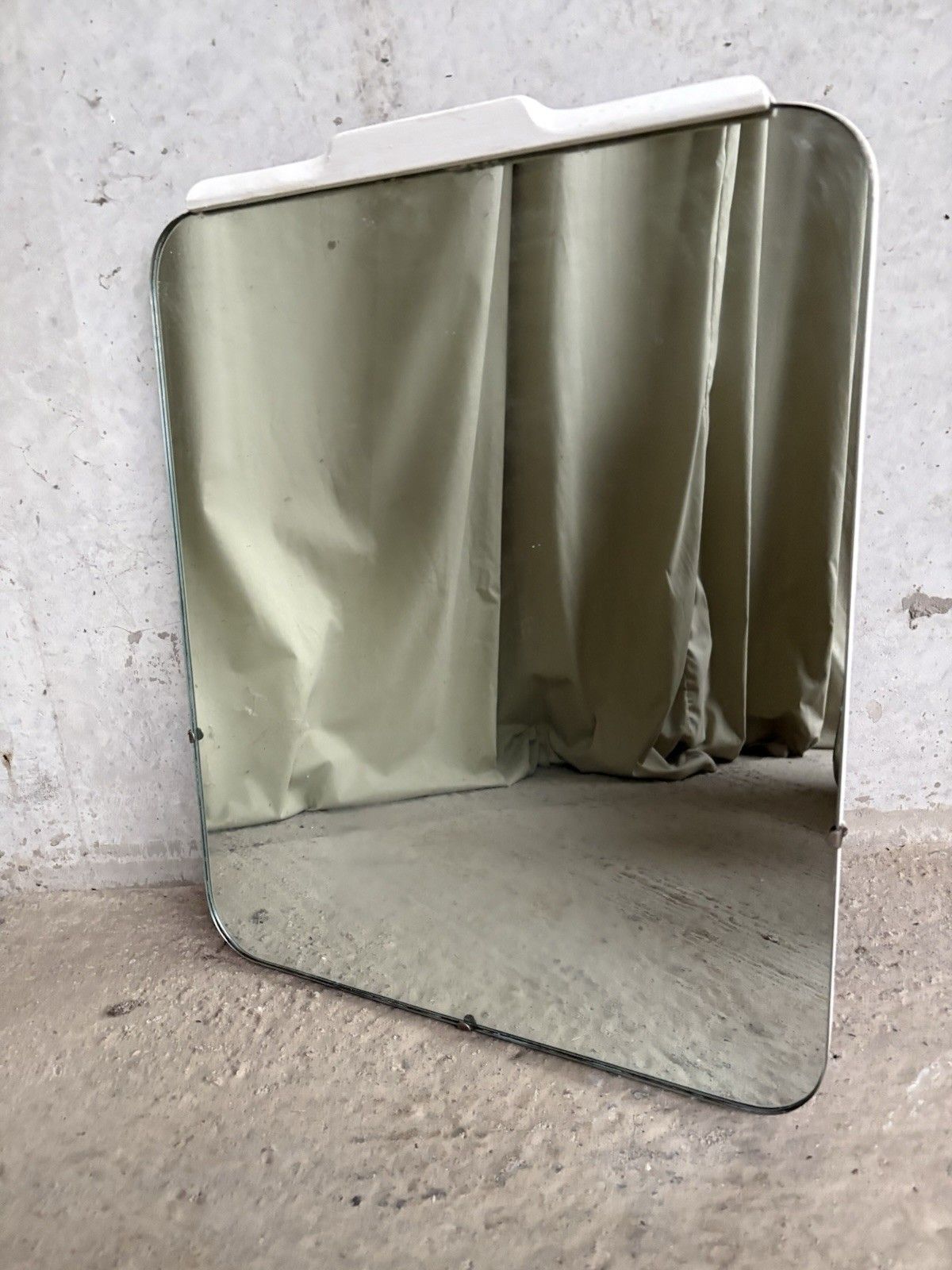 Vtg Mid Century Wall Hallway Mirror Retro R967 photo vinterior