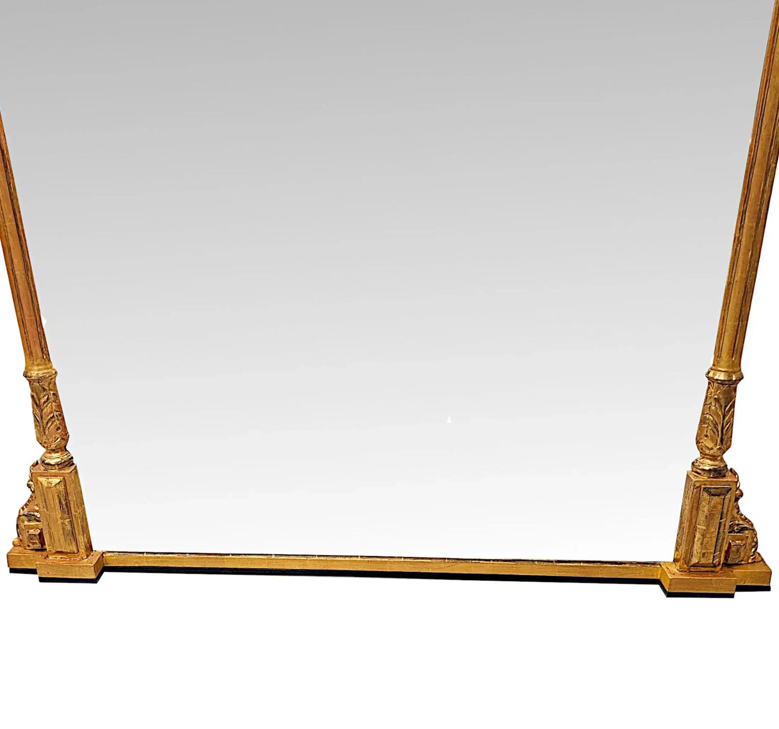 A Stunning Large Size 19th Century Giltwood Overmantel Mirror photo vinterior