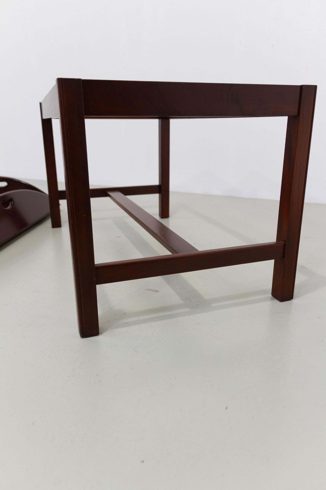 photo buy English Mahogany And Brass Butler's Tray Coffee Table, 1960s.