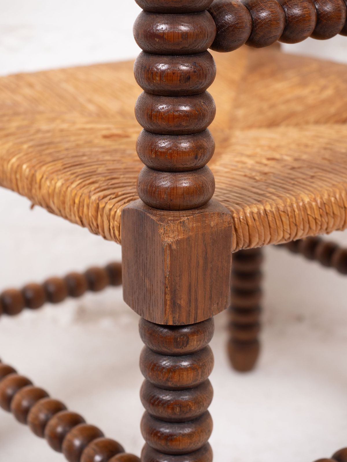 photo buy Pair Of Antique French Corner Bobbin Chairs
