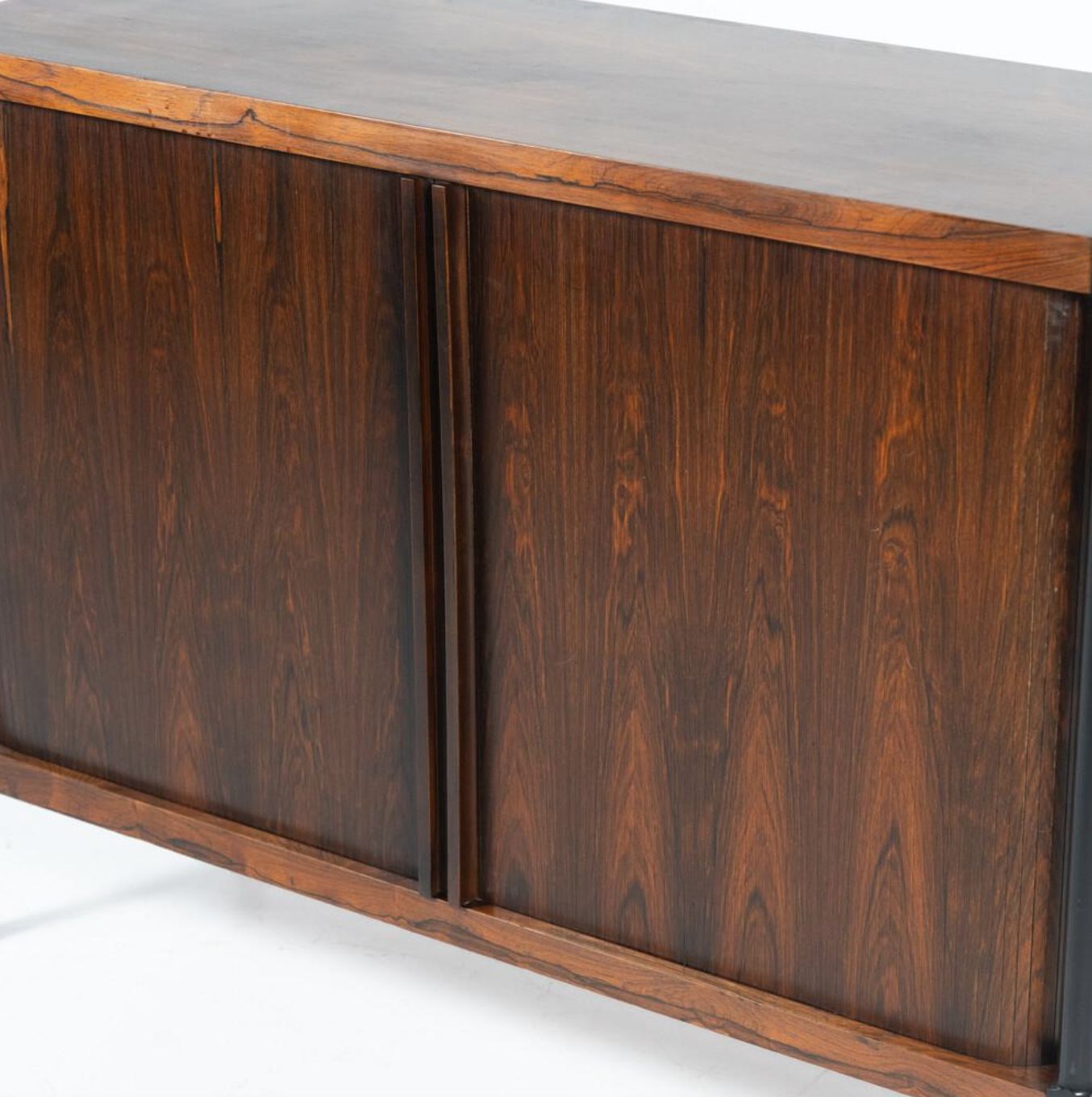 Mid Century Cabinet With Rollers Shutters By Antonio Proserpio, Wood, Italy photo 3700.0