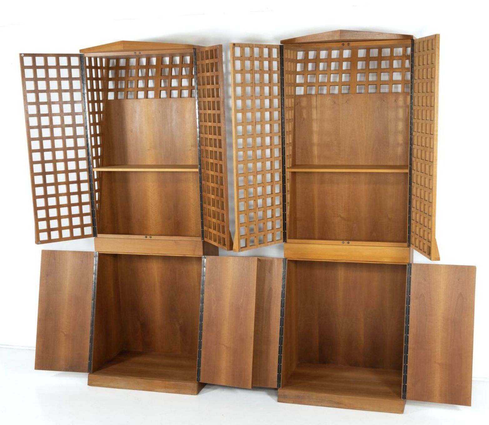 Mid Century Bookcase By Adriano & Paolo Suman, Giorgetti, 1980s – 2 Available photo Furniture
