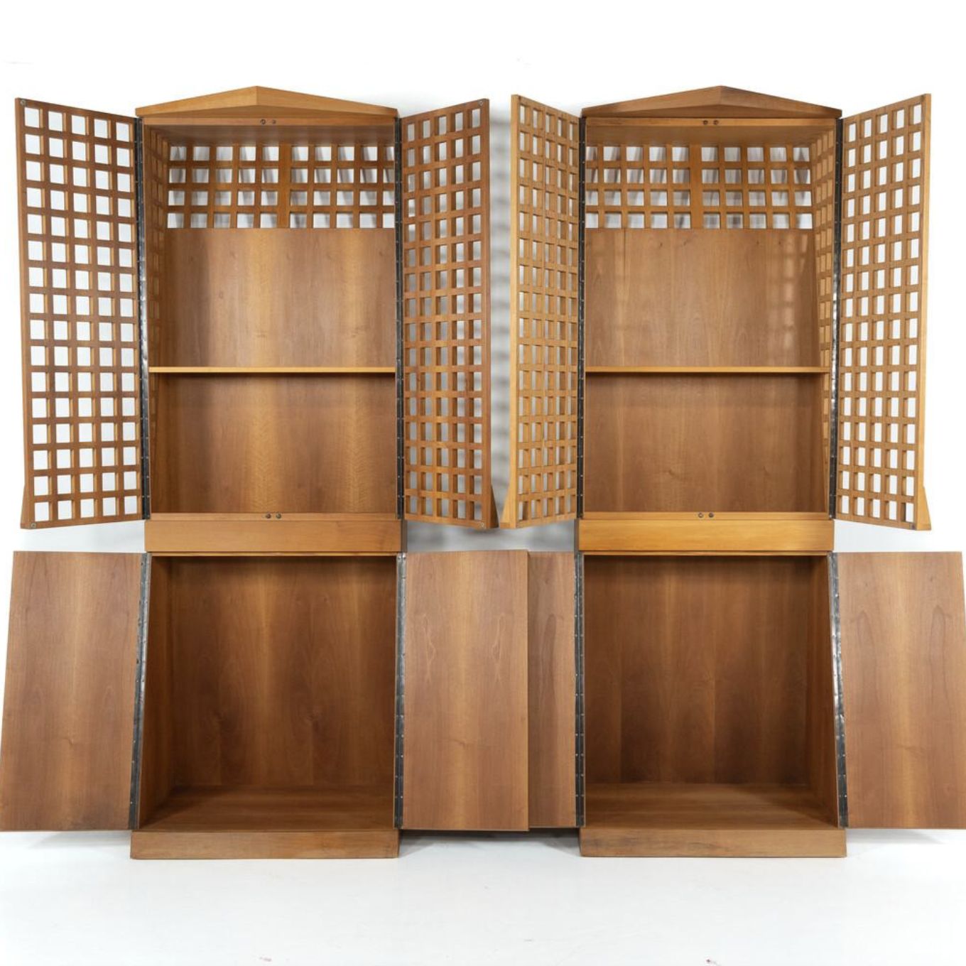 Furniture Mid Century Bookcase By Adriano & Paolo Suman, Giorgetti, 1980s – 2 Available photo