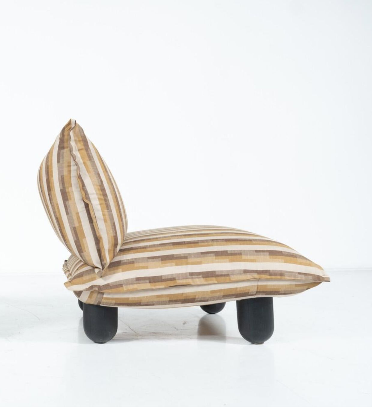 Mid Century Pair Of Armchairs, Dall Oca, 1970s photo vintage
