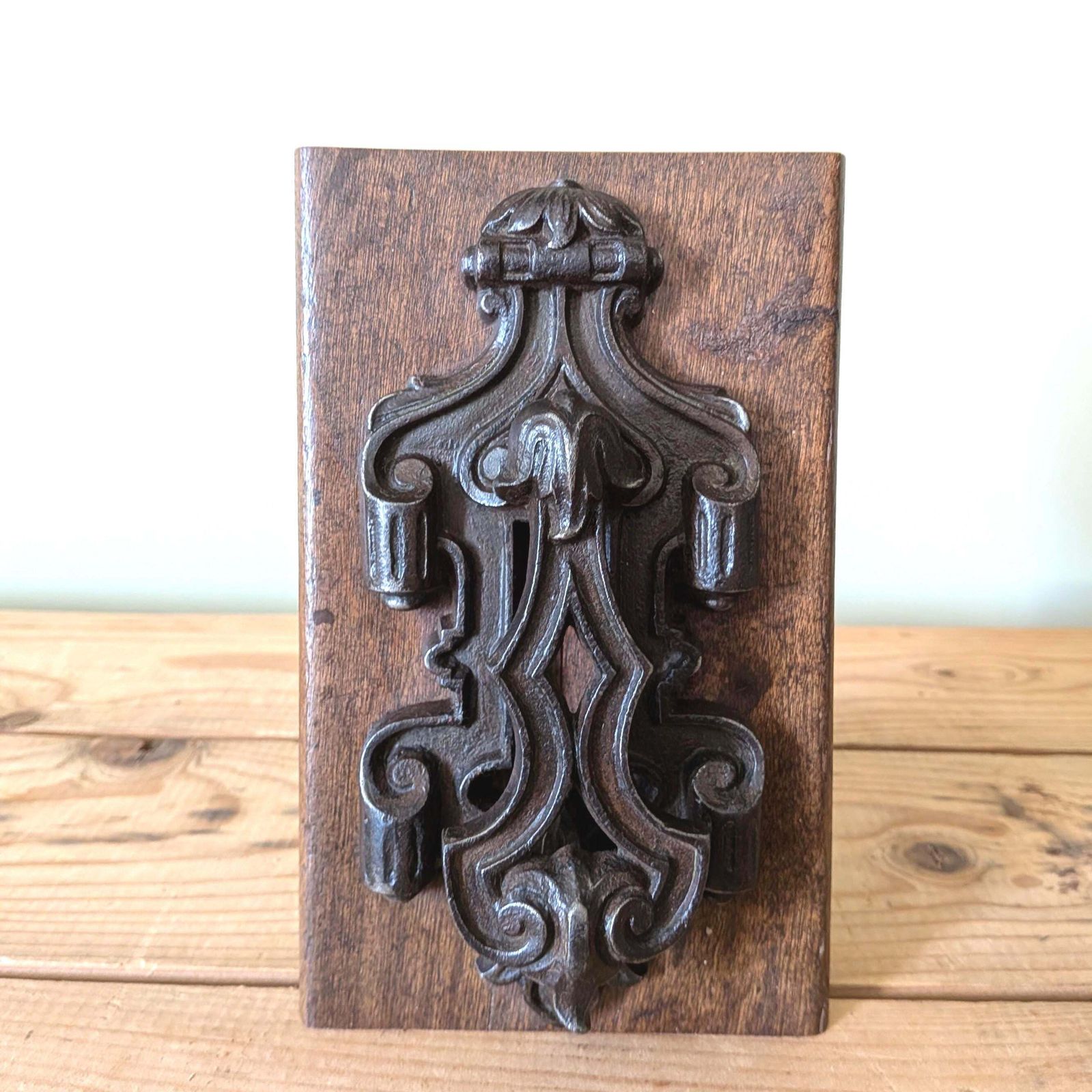 An Antique French Cast Iron Door Knocker   Super Quality C1850 photo for sale
