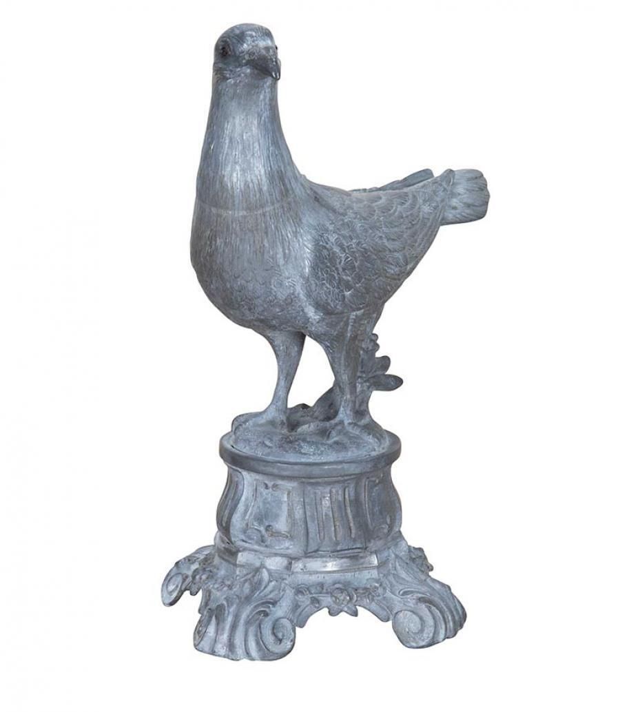 Late 19th Century French Decorative Metal Pigeon photo furniture