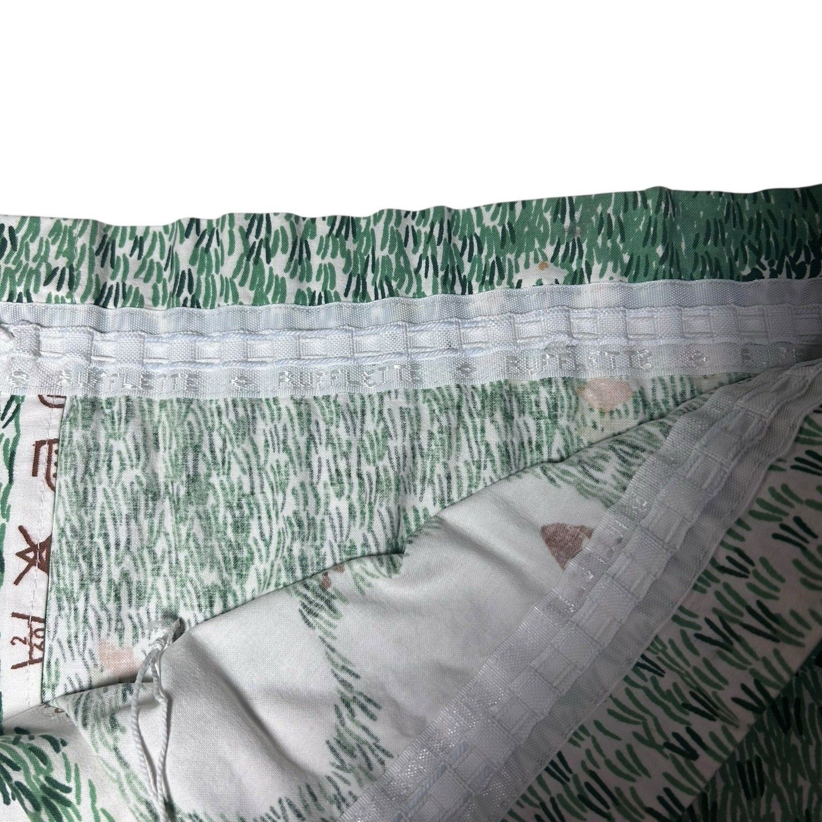Vintage Merino Meadow Jonelle Curtains Pencil Pleat 2 Panels 216cm W X 138cm L photo furniture