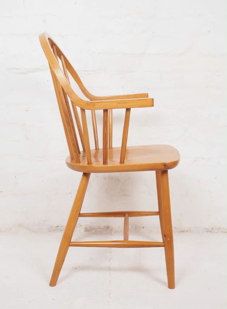 Pair Of Danish Pine Chairs By Ole Jorgensen For Tarm Stole photo buy