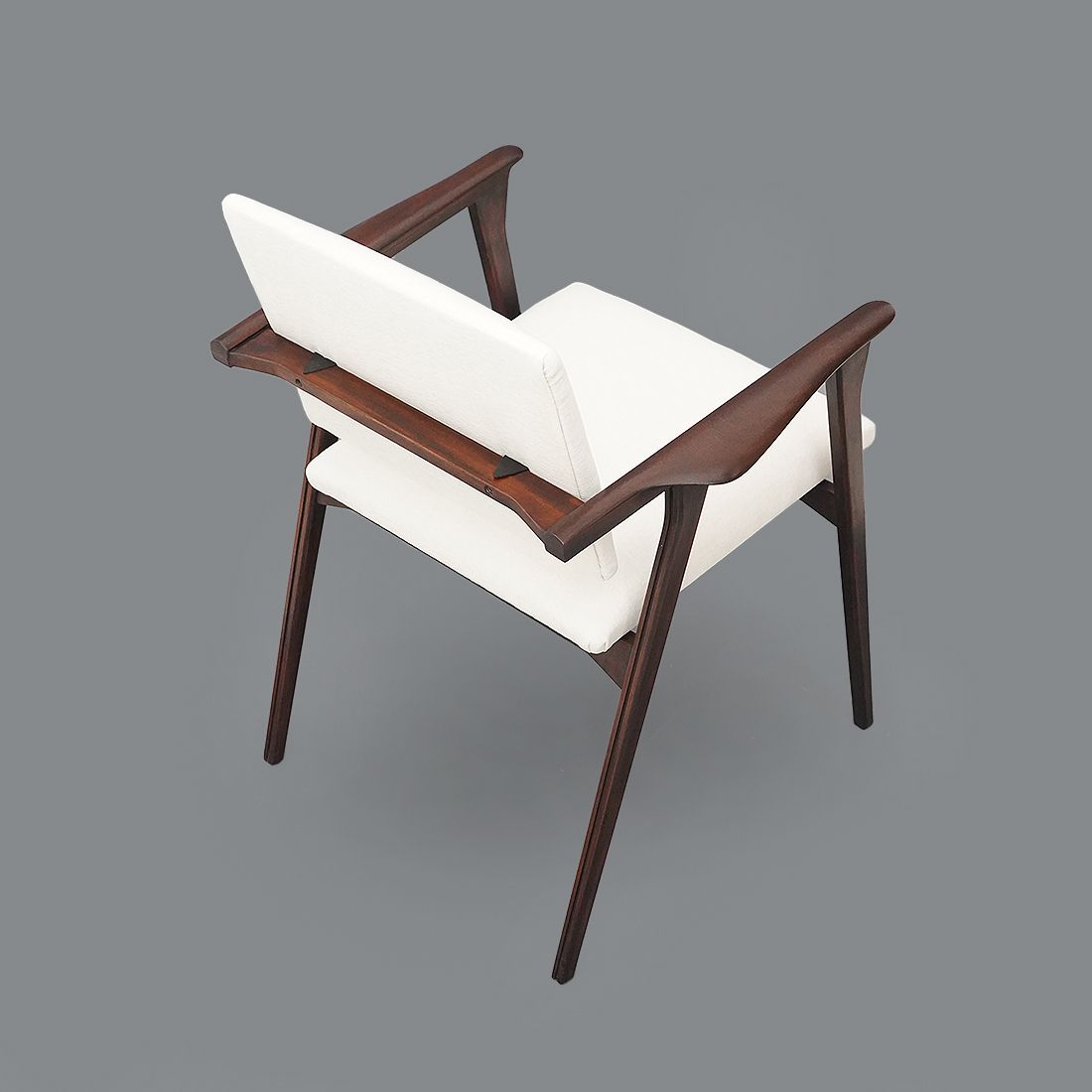 photo for sale Pair Of Armchairs With Wooden Armrests, 1950s