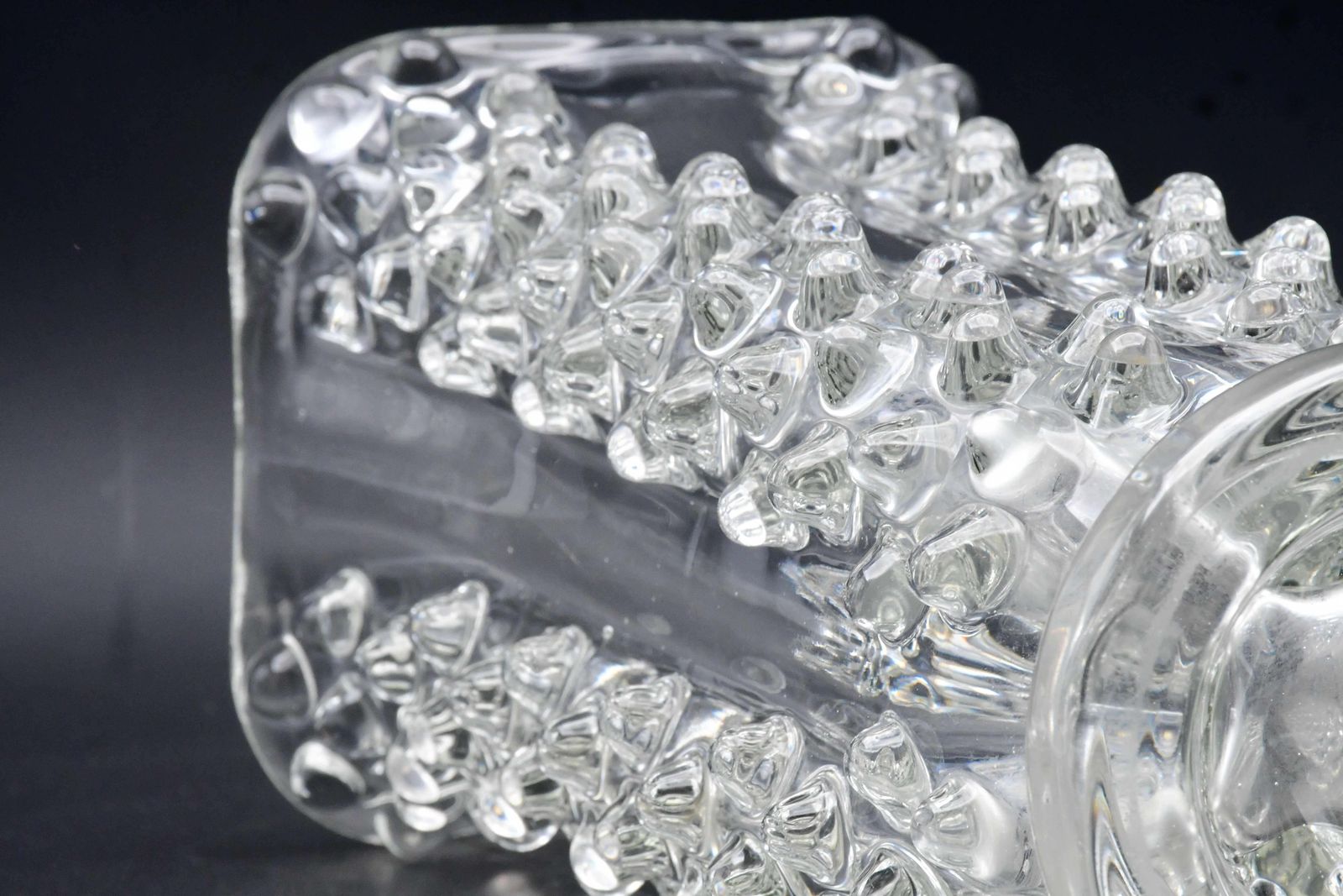 Bugnato Murano Glass Italian Rostrato Vase By Barovier & Toso, 1960s photo 848.0