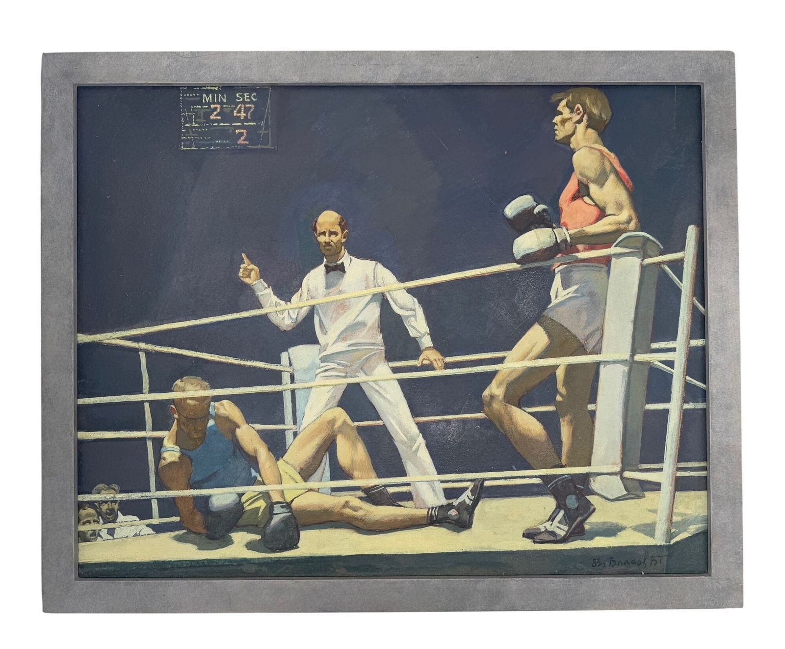 "The Knockout" By Russian Artist Vladimir Grigorevich Vlasov 1927 1999