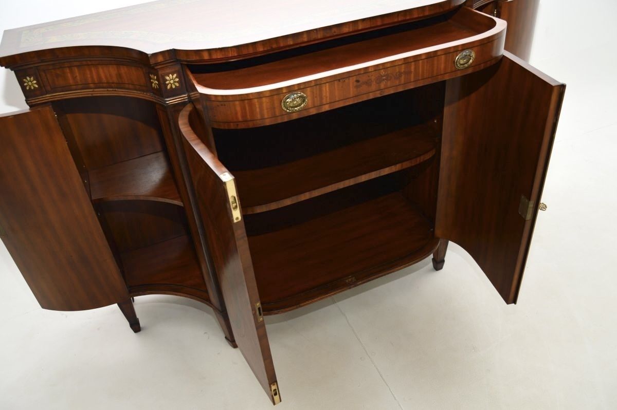 1788.0 Antique Sheraton Style Painted Satinwood Sideboard photo