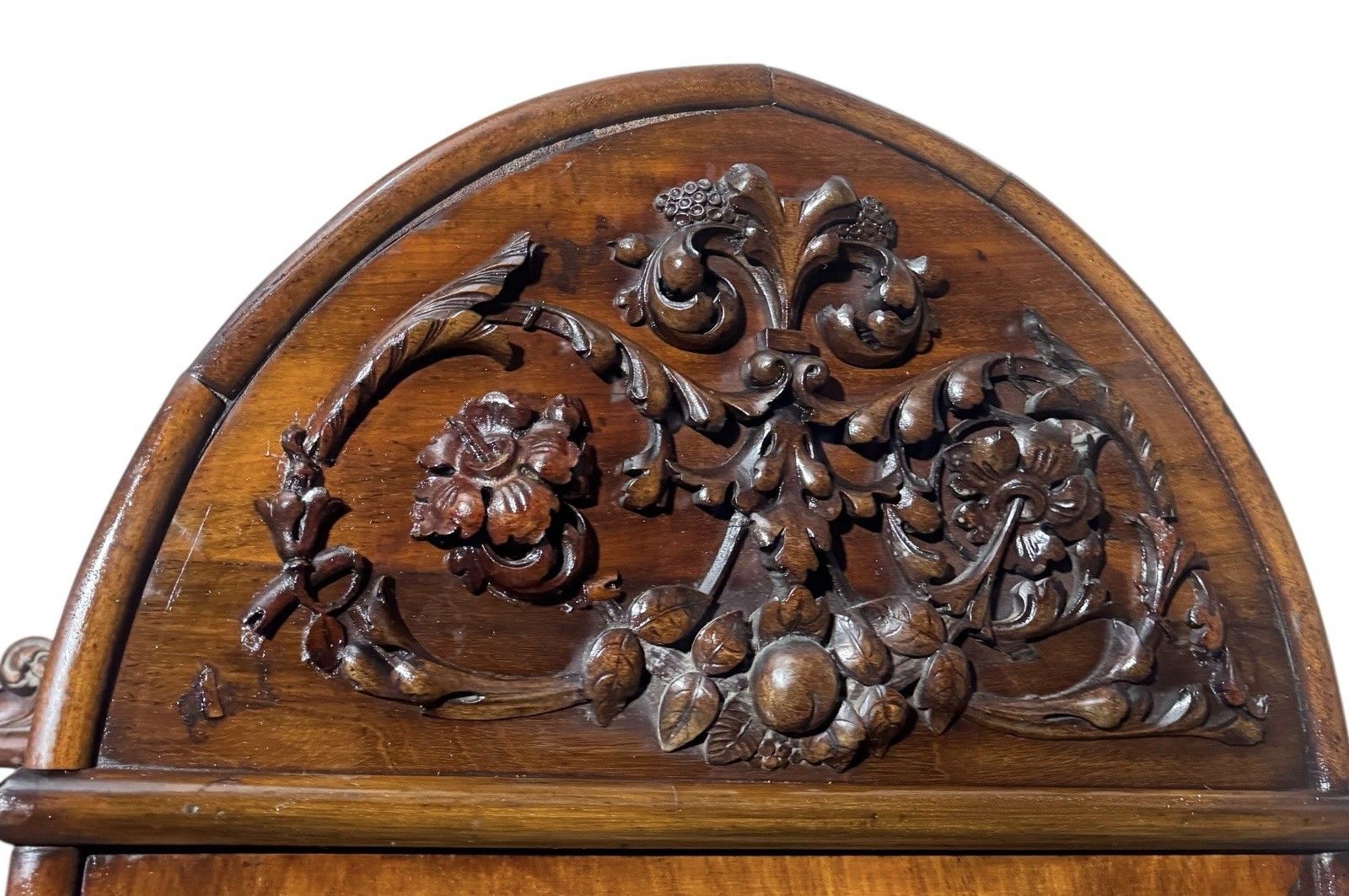 photo furniture Antique Flemish Mahogany Wardrobe  Combination Wardrobe Dome Top Victortian