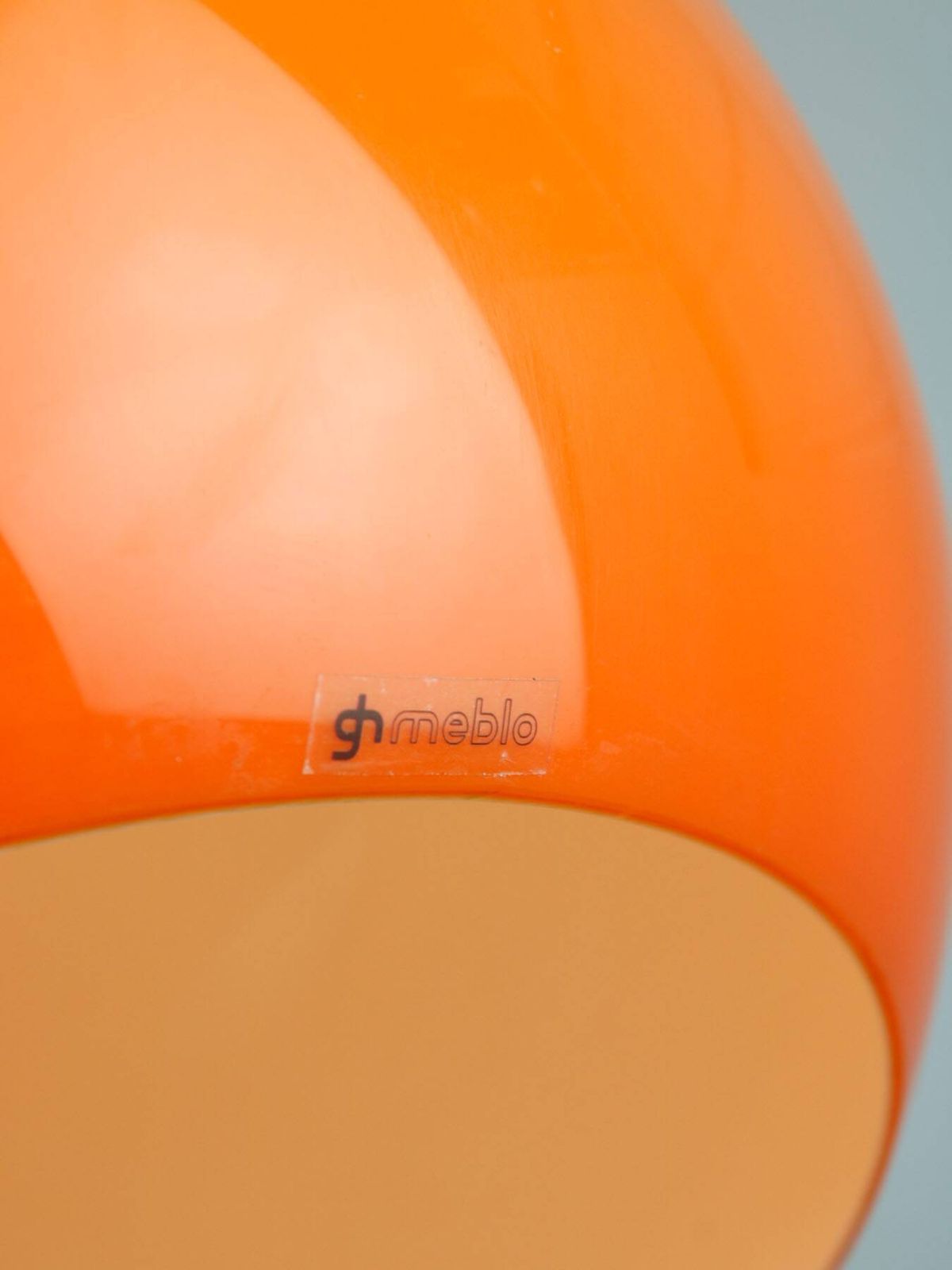 1200.0 Space Age Orange Jolly Pendant Light By Guzzini, 1960s photo