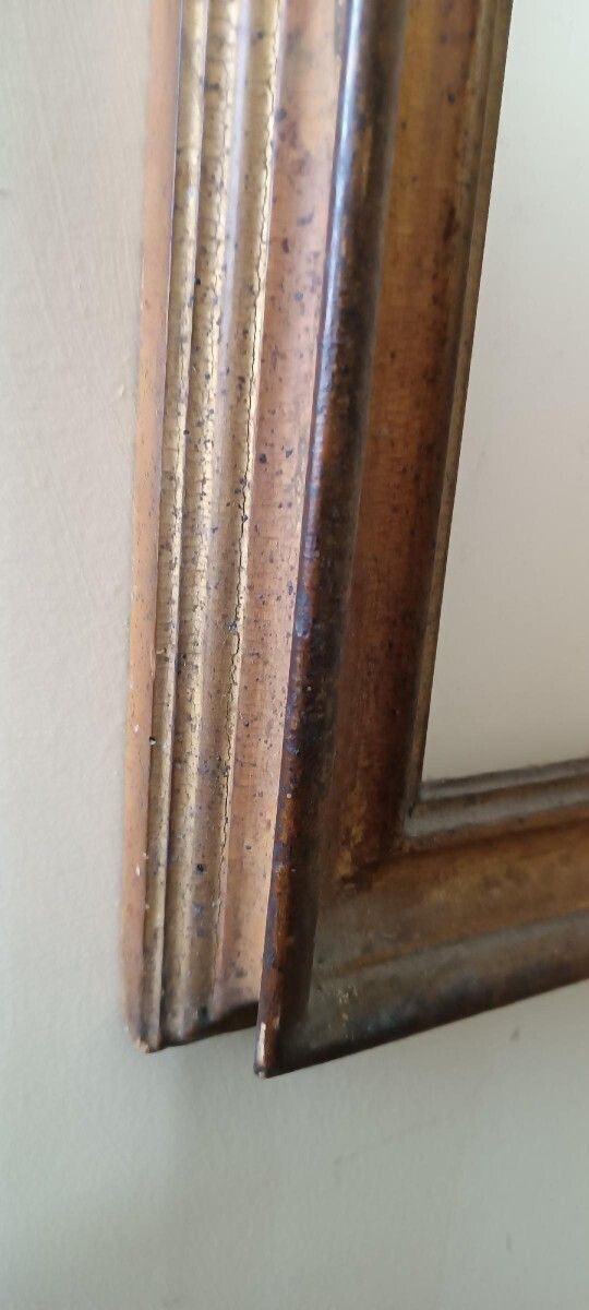 Antique Lacquered And Gilded Frame From The Late 17th Century, Italy photo vinterior