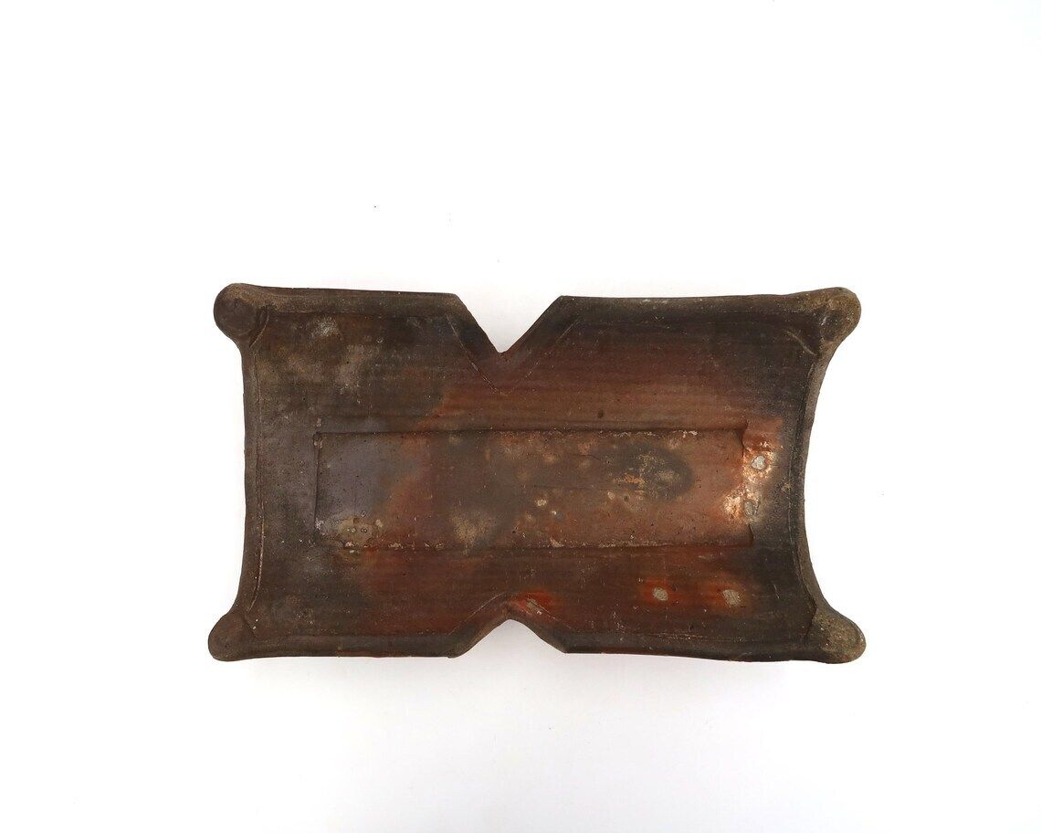 French Stoneware Ceramic Dish By Eric Astoul La Borne 1998  Wabi Sabi Home Decor Tray Ring Bowl Wood Firing