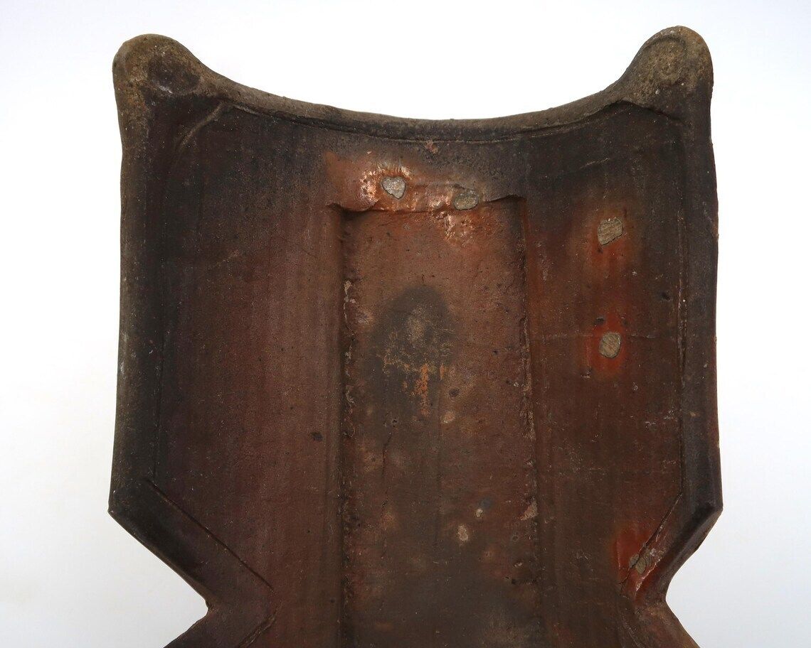 French Stoneware Ceramic Dish By Eric Astoul La Borne 1998  Wabi Sabi Home Decor Tray Ring Bowl Wood Firing photo Home Decor