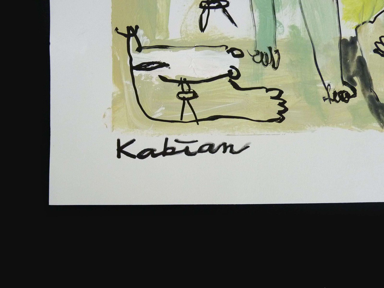 Mixed Media, Art Brut/Figurative Art/Singular Art, Signed Kabian (Jean Baptiste), 50 X 65 Cm (19.68 X 25.59 In) photo buy