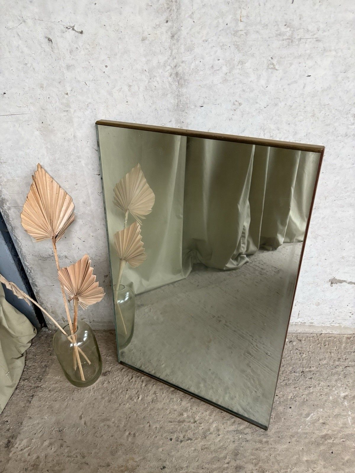 Vtg Mid Century Wall Hallway Mirror Retro R971 photo furniture