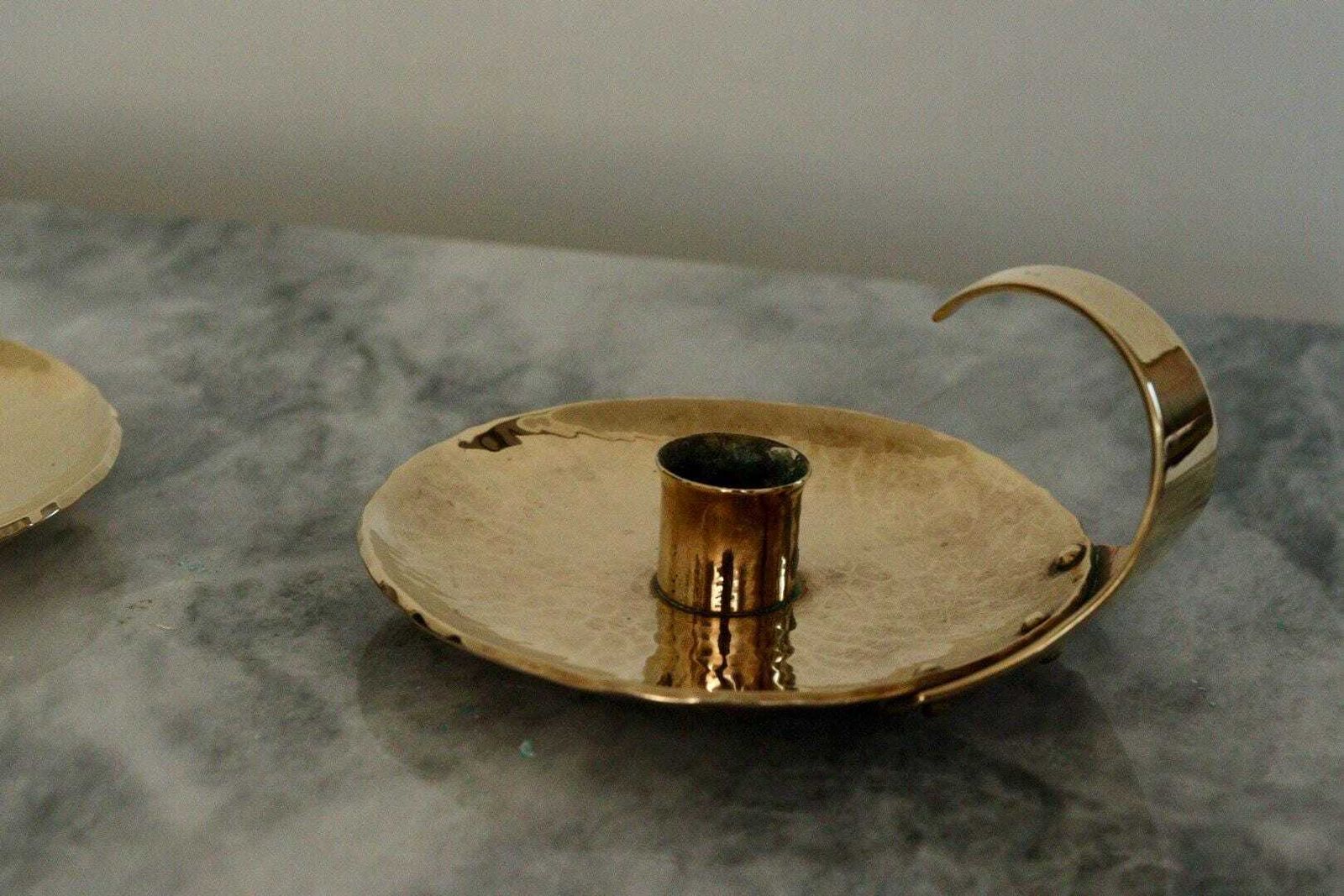 Home Decor Pair Of Swedish Mid Century Candlestick Holder By Skutuna photo