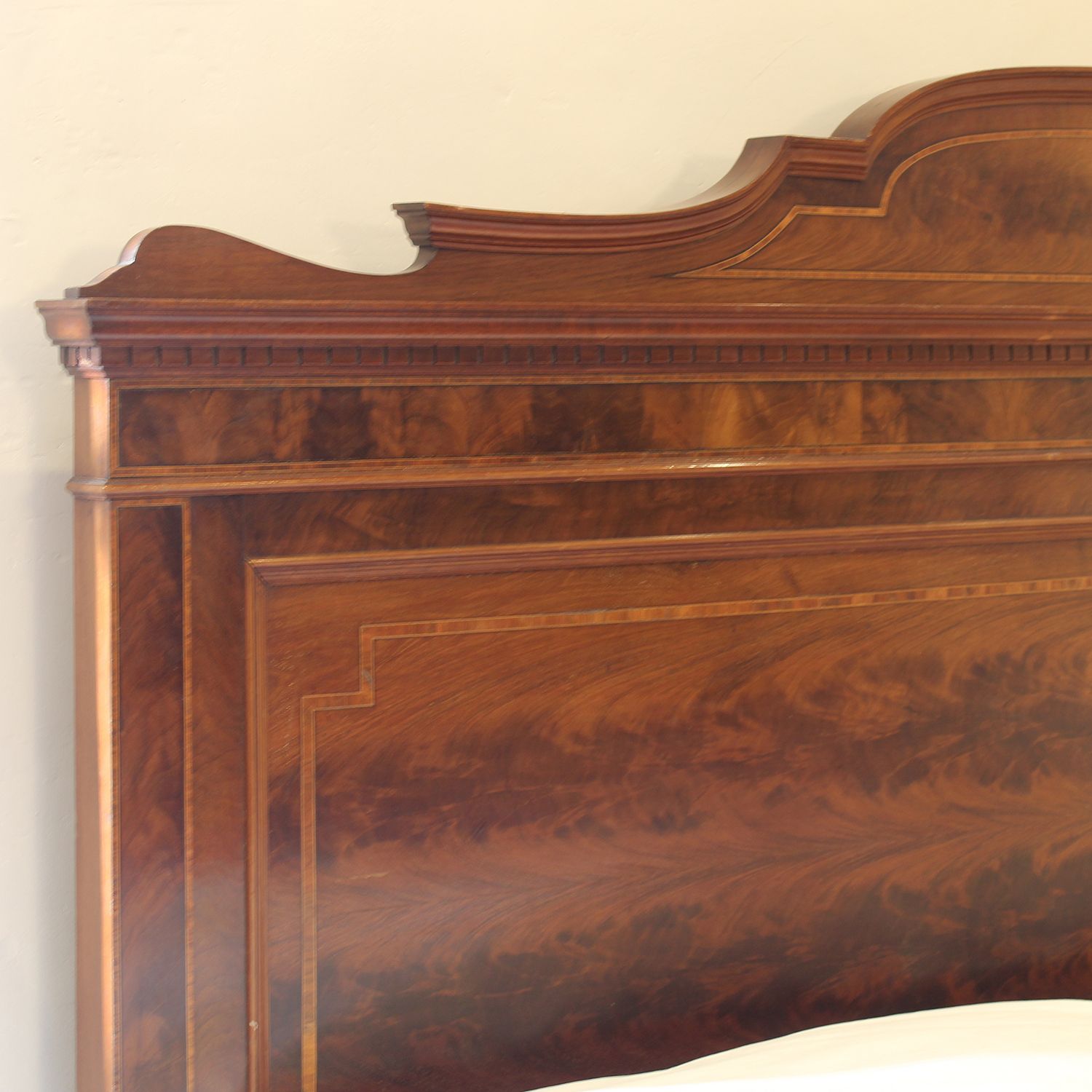 Ide French Mahogany Antique Bed photo vintage