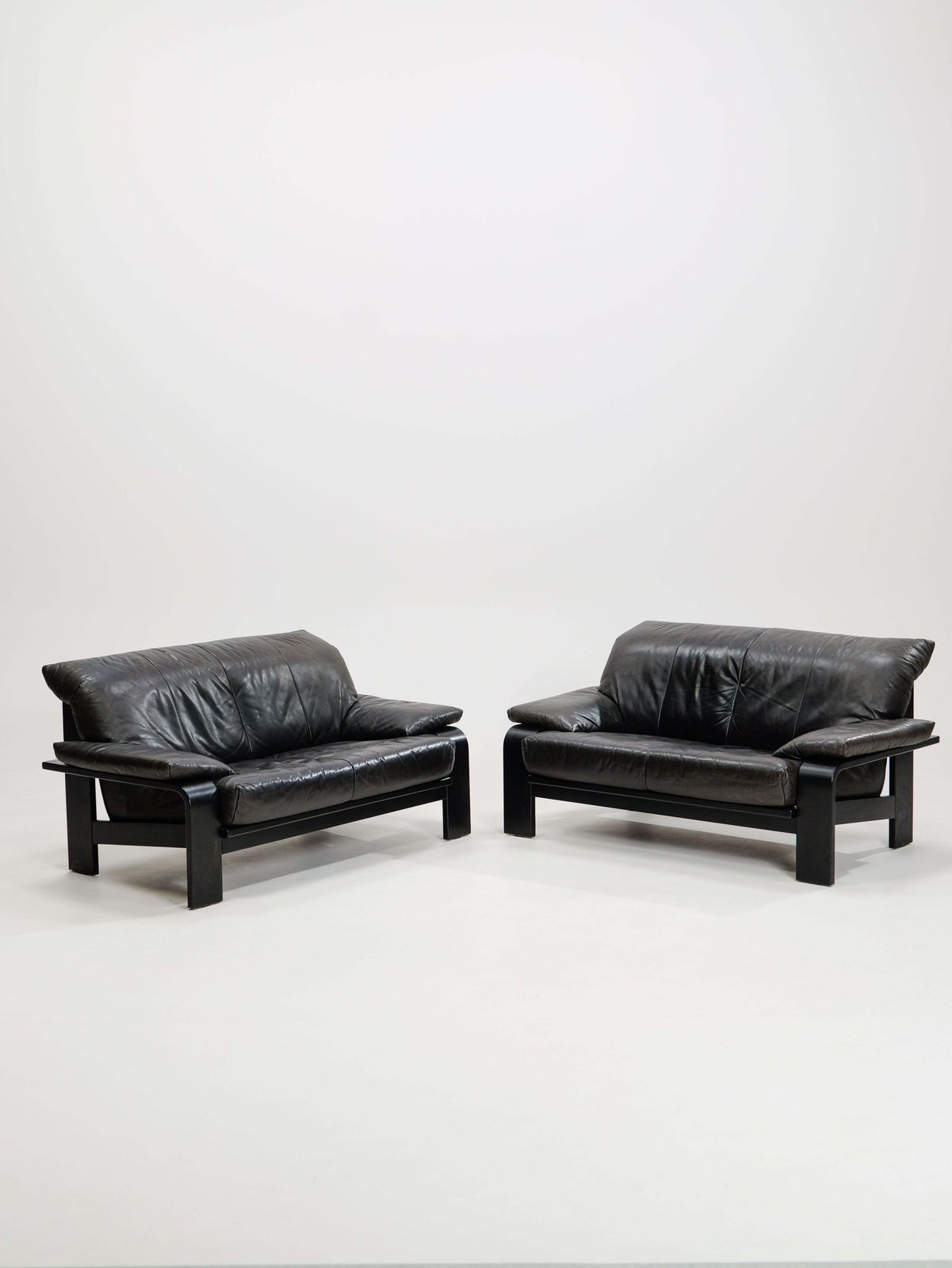 Postmodern German Brutalist Lounge Sofa By Rolf Benz For Musterring, 1990s, Set Of 2