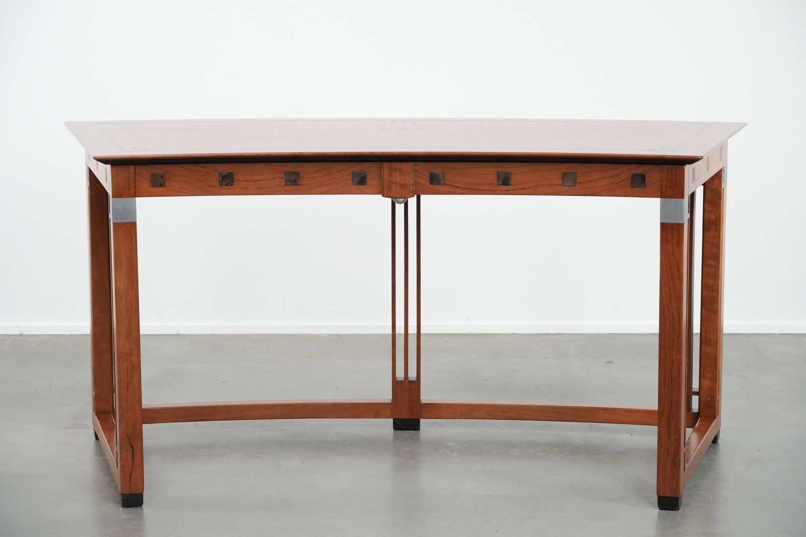 Beautiful Curved Art Deco Design Desk With A Beautiful Finish And Elegant Shapes photo for sale