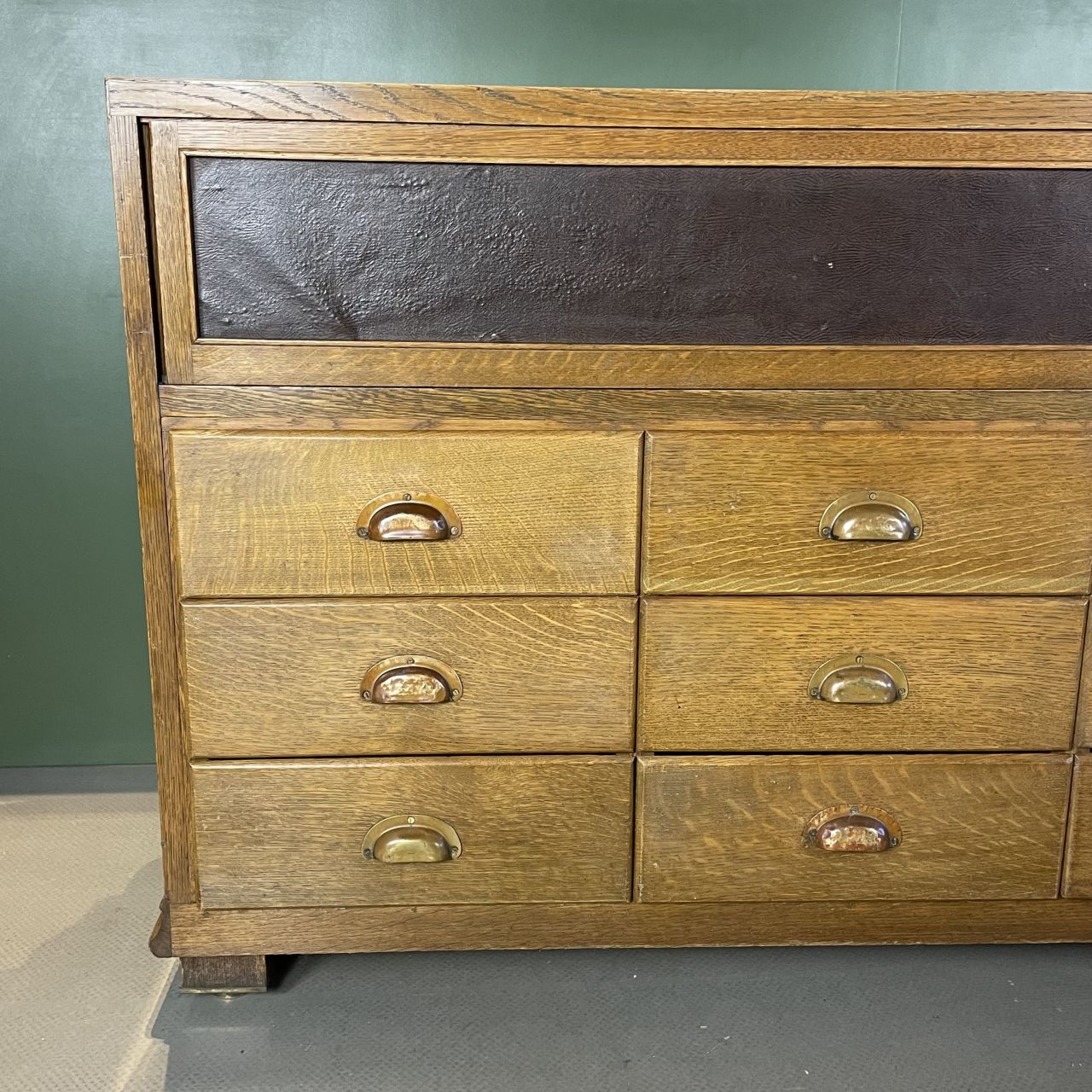 Furniture 1930s 12 Drawer Shop Counter, Vintage photo