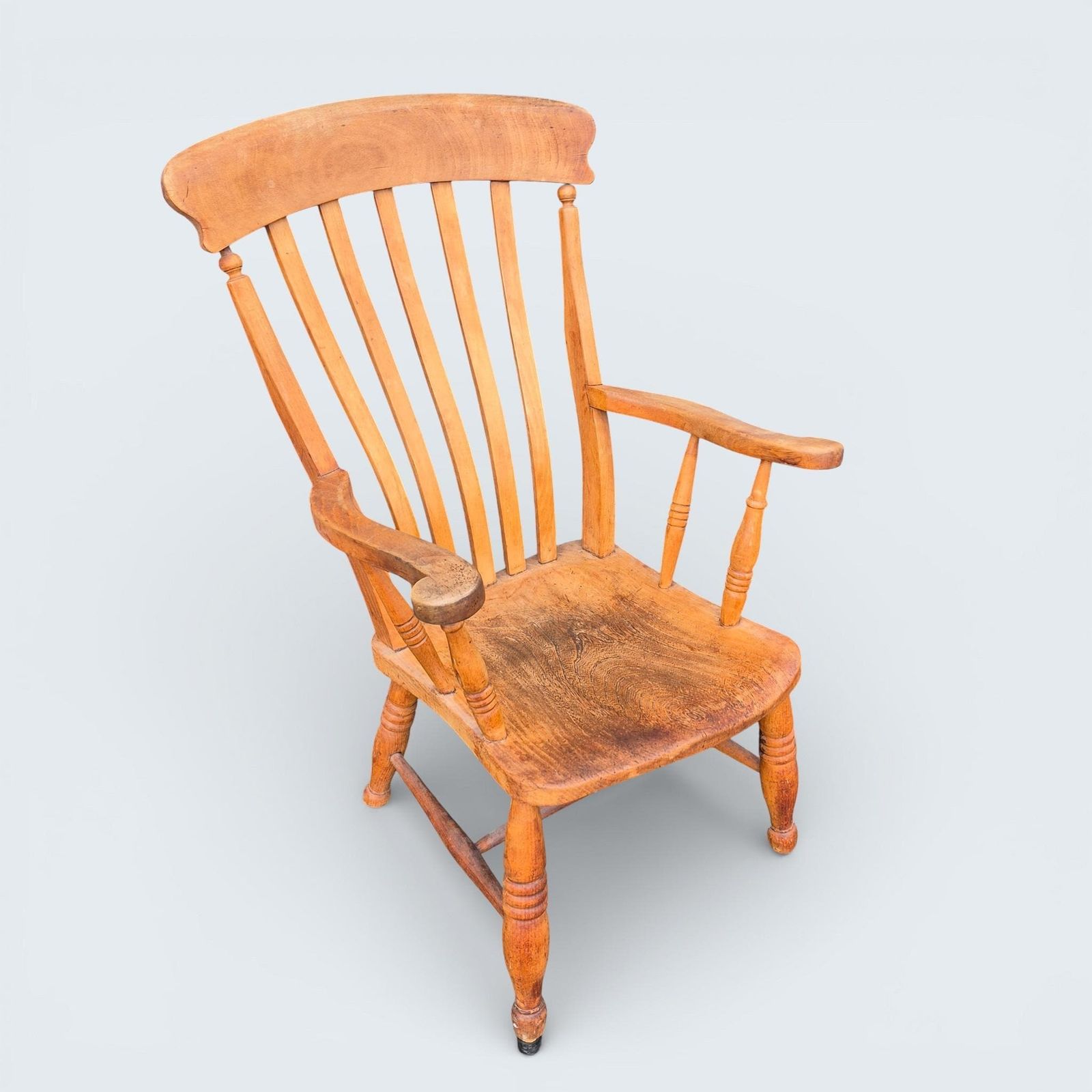 photo for sale Antique Windsor Armchair, Victorian Elm & Beech Country Chair