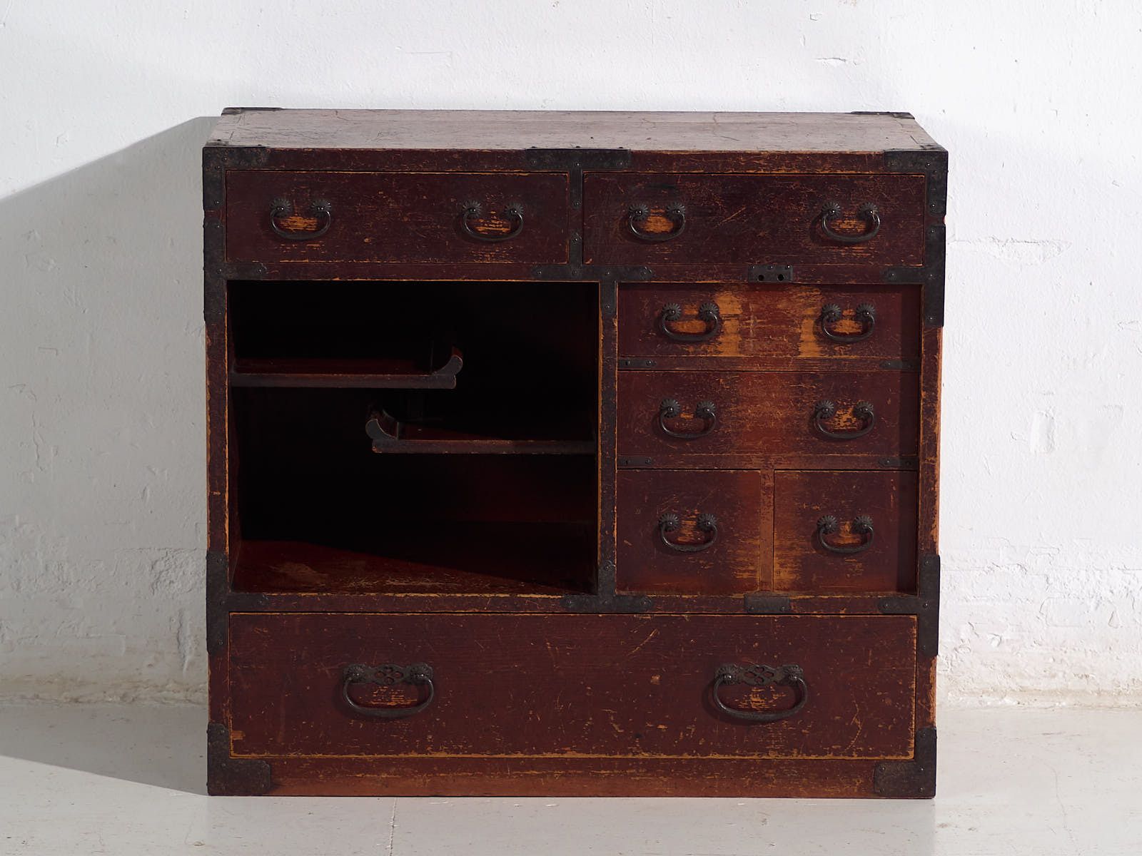 Antique Japanese Cedarwood Merchant's Chest (Choba Dansu), Meiji/Taishō Period (C. 1890 1920) #45 photo furniture
