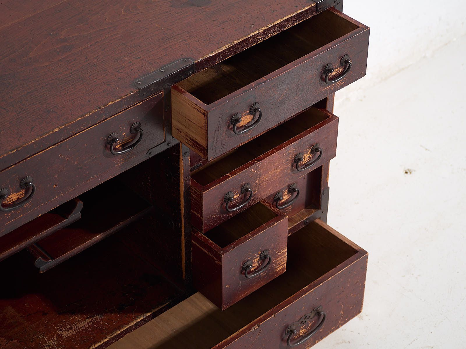Antique Japanese Cedarwood Merchant's Chest (Choba Dansu), Meiji/Taishō Period (C. 1890 1920) #45 photo for sale