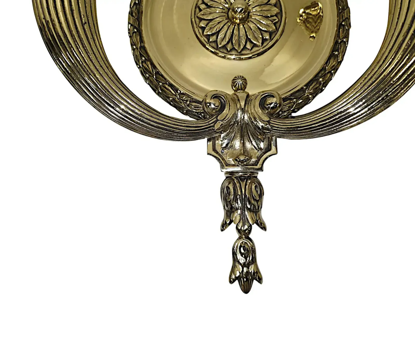 photo furniture A Very Rare Pair Of Early 20th Century Brass Wall Lights And A Pair Of Matching Smaller Wall Lights