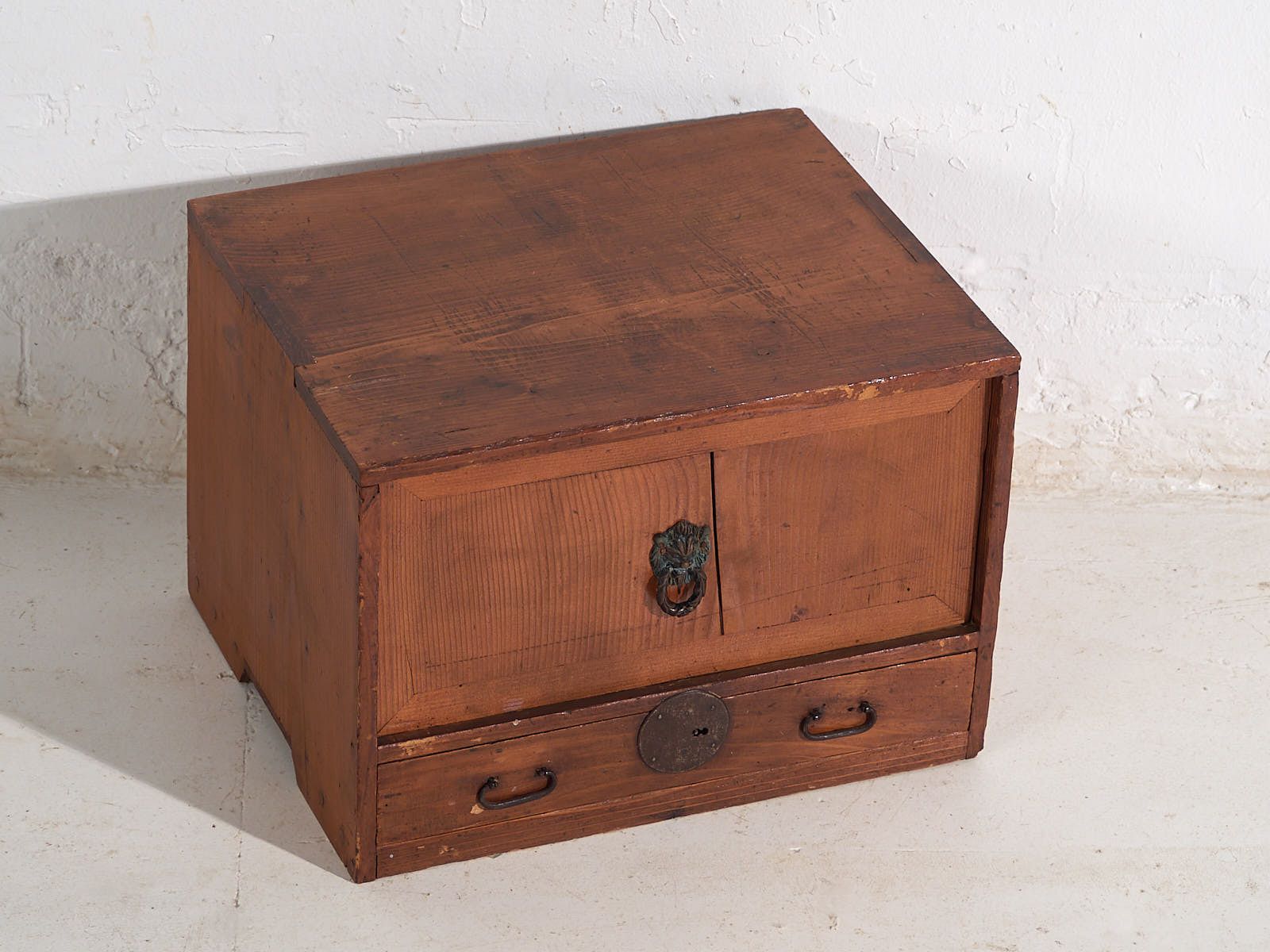 Antique Japanese Cedar Kodansu With Compartments And Bottom Drawer, Early Taishō Showa (C. 1915 1945) #24 photo furniture
