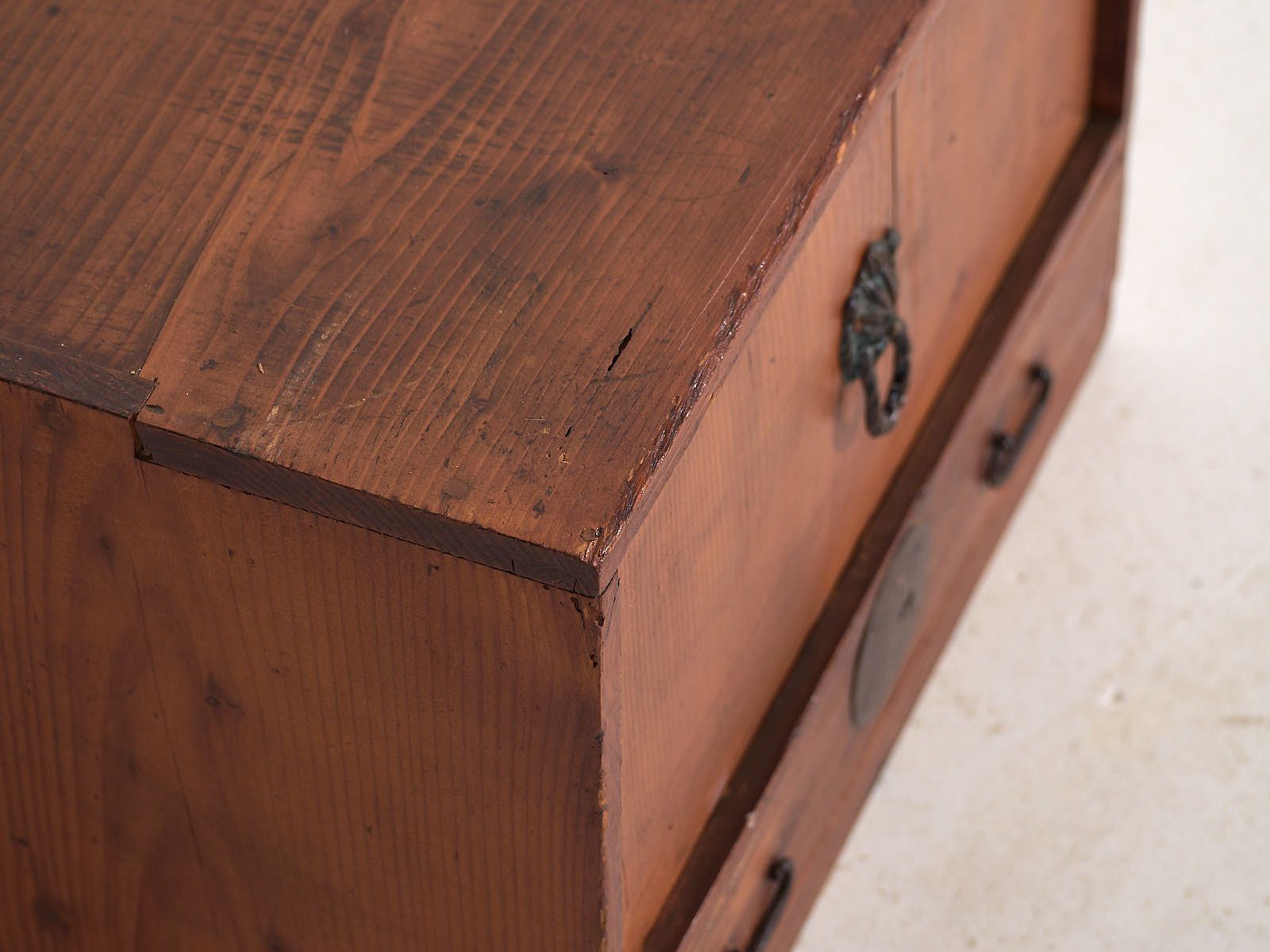 Antique Japanese Cedar Kodansu With Compartments And Bottom Drawer, Early Taishō Showa (C. 1915 1945) #24 photo for sale