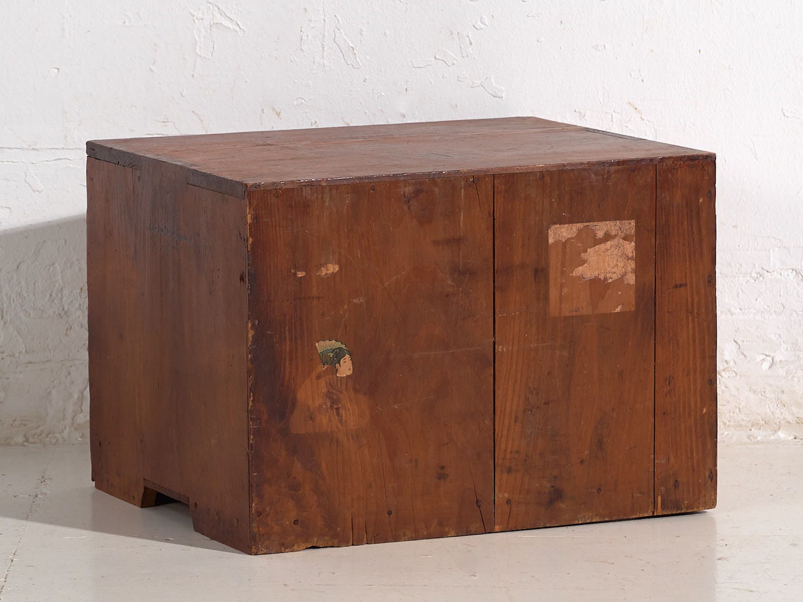photo for sale Antique Japanese Cedar Kodansu With Compartments And Bottom Drawer, Early Taishō Showa (C. 1915 1945) #24