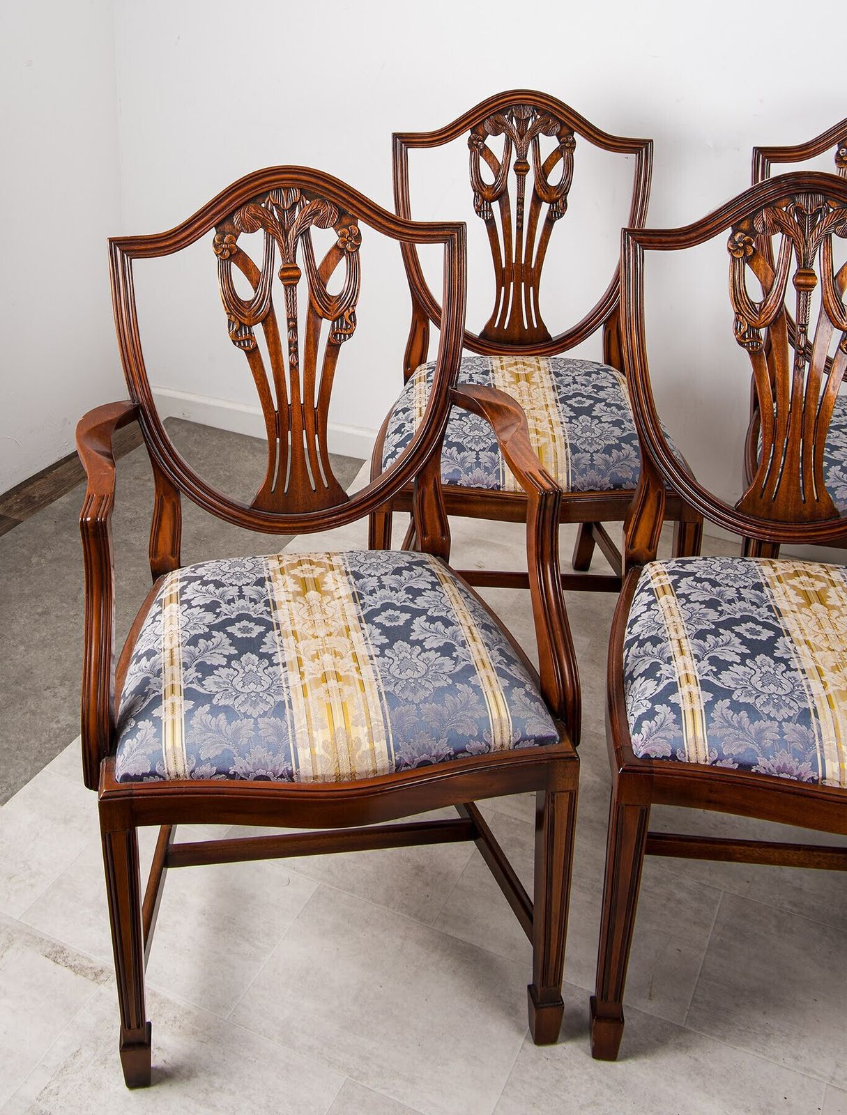 Set Of 8 Mid 20th Century Mahogany Dining Chairs By Rackstraw photo Furniture