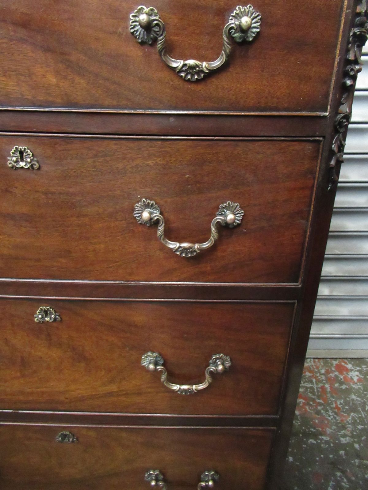 Chippendale   Style    Mahogany Dressing   Table photo vintage