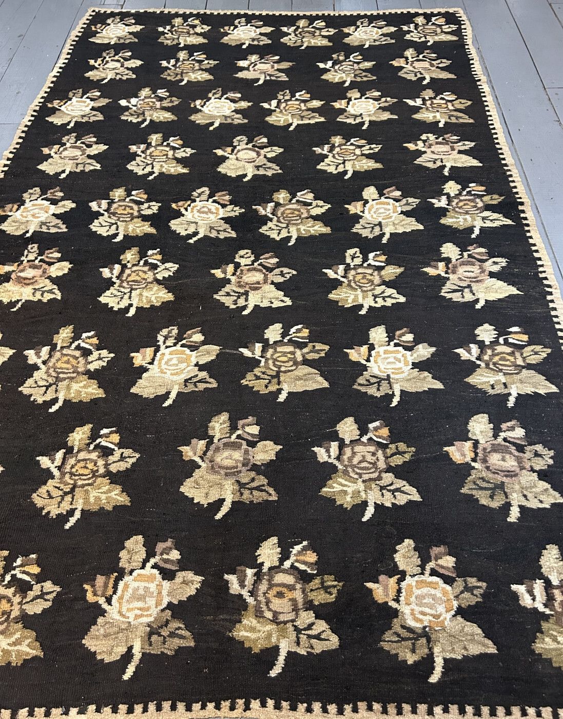 photo for sale Antique Ukrainian Kilim, Circa 1880, 3.44m X 2.28m