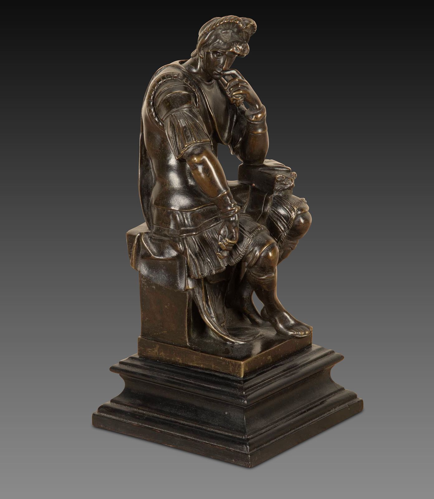 19th Century French Bronze Figure Of The Seated Lorenzo De Medici photo Home Decor
