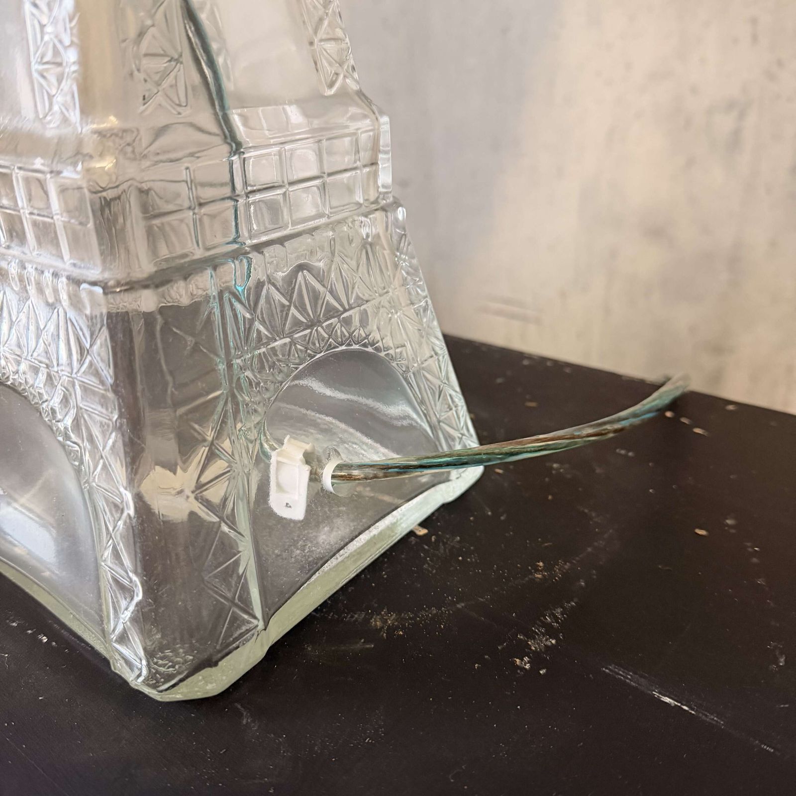 photo furniture Pair Of Eiffel Tower Glass Lamps   France, 1960's