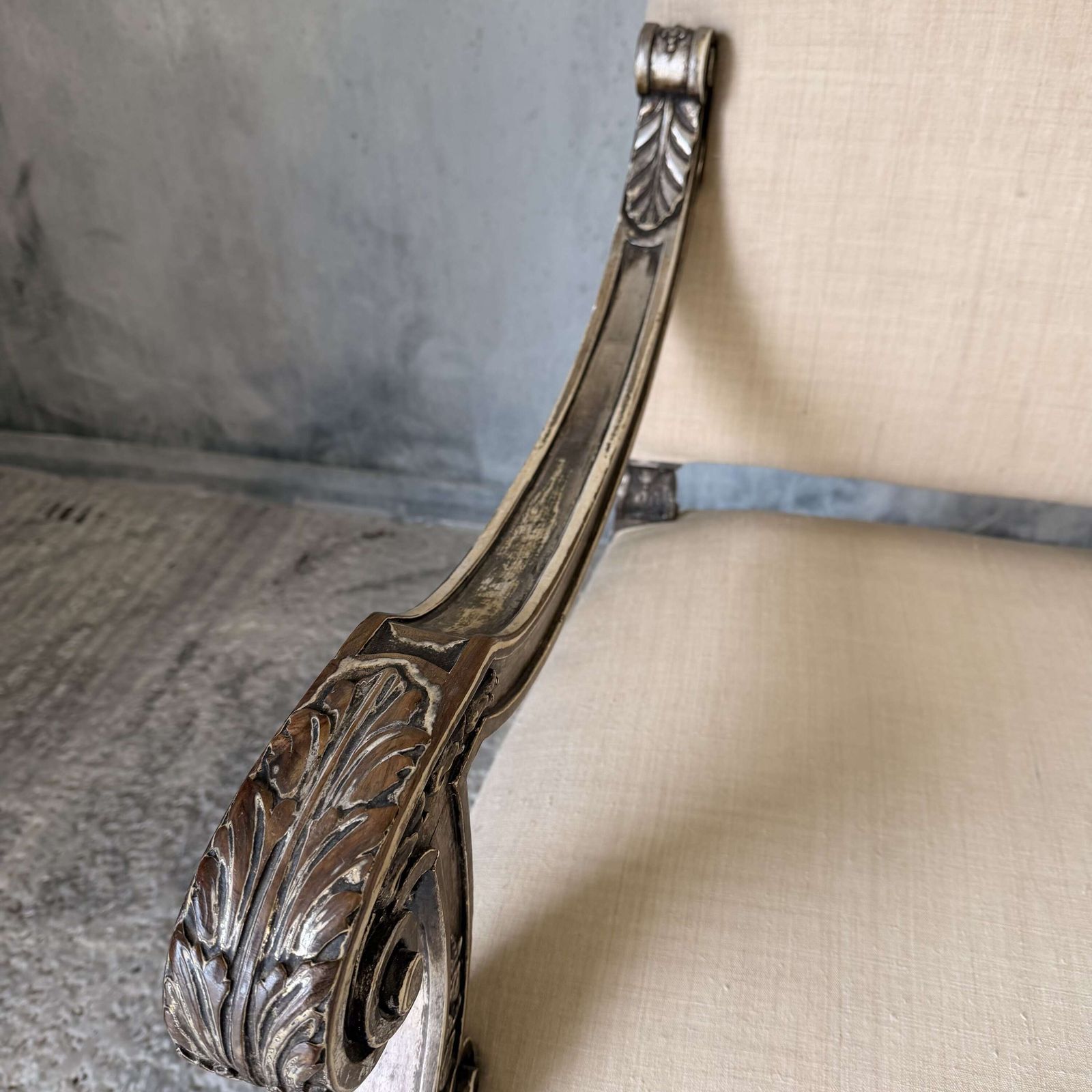 Pair Of 19th Century Giltwood Baroque Style Throne Armchairs photo vinterior