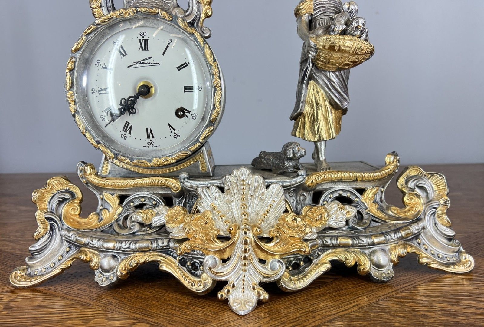 Lancini Imperial Ormolu Gilt Brass Mantle Clock With Candelabras  Lot 4641 photo vinterior