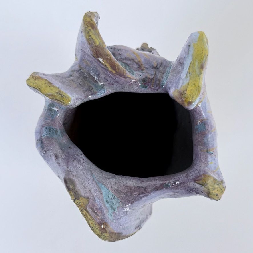 "Untitled 2023" Semi Refractory And Glazed Ceramic Sculpture By Alessandro Roma photo buy