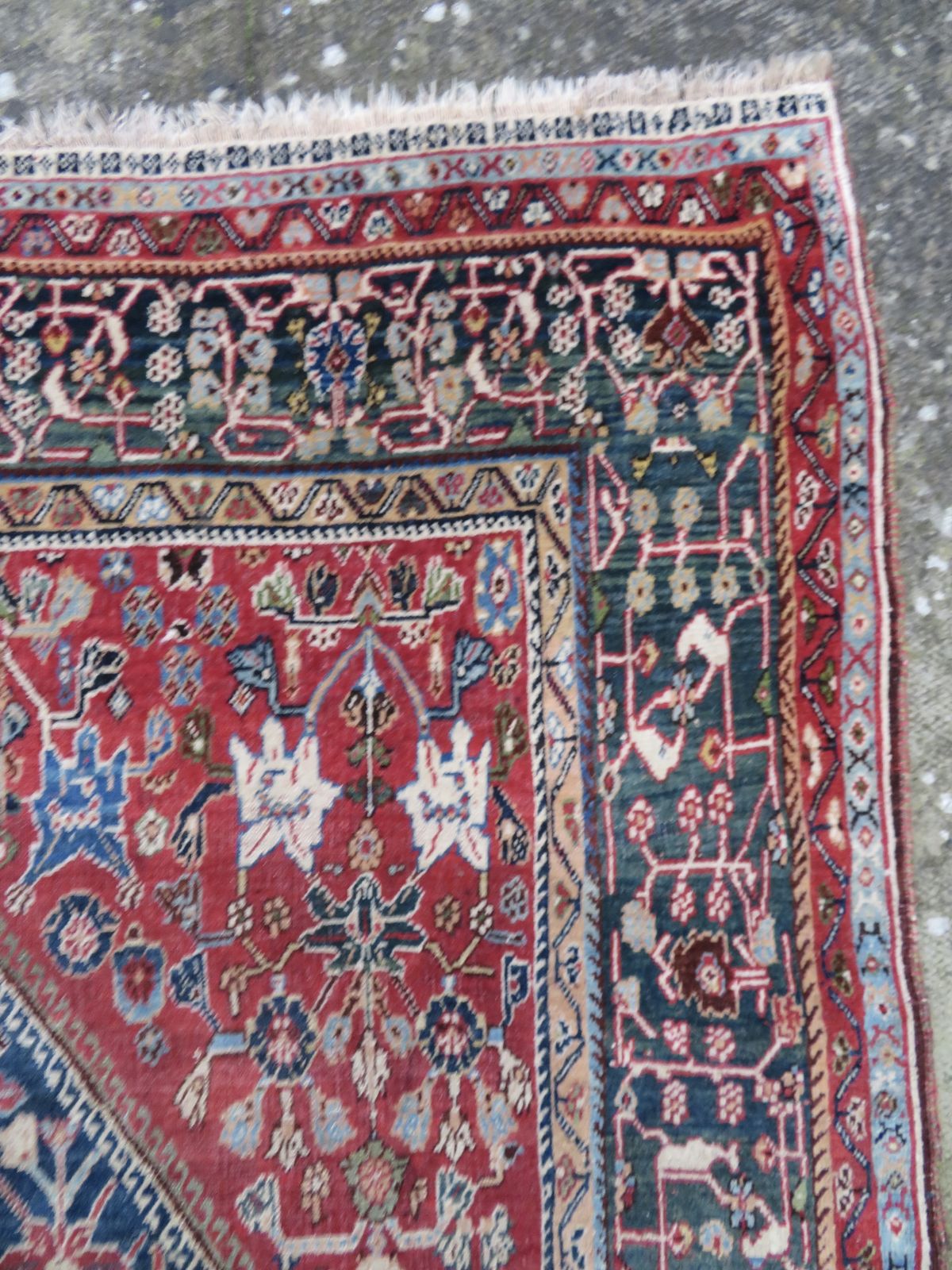 1950.0 Unusual Qashqai Kashkuli Rug. 201cm X 145cm photo
