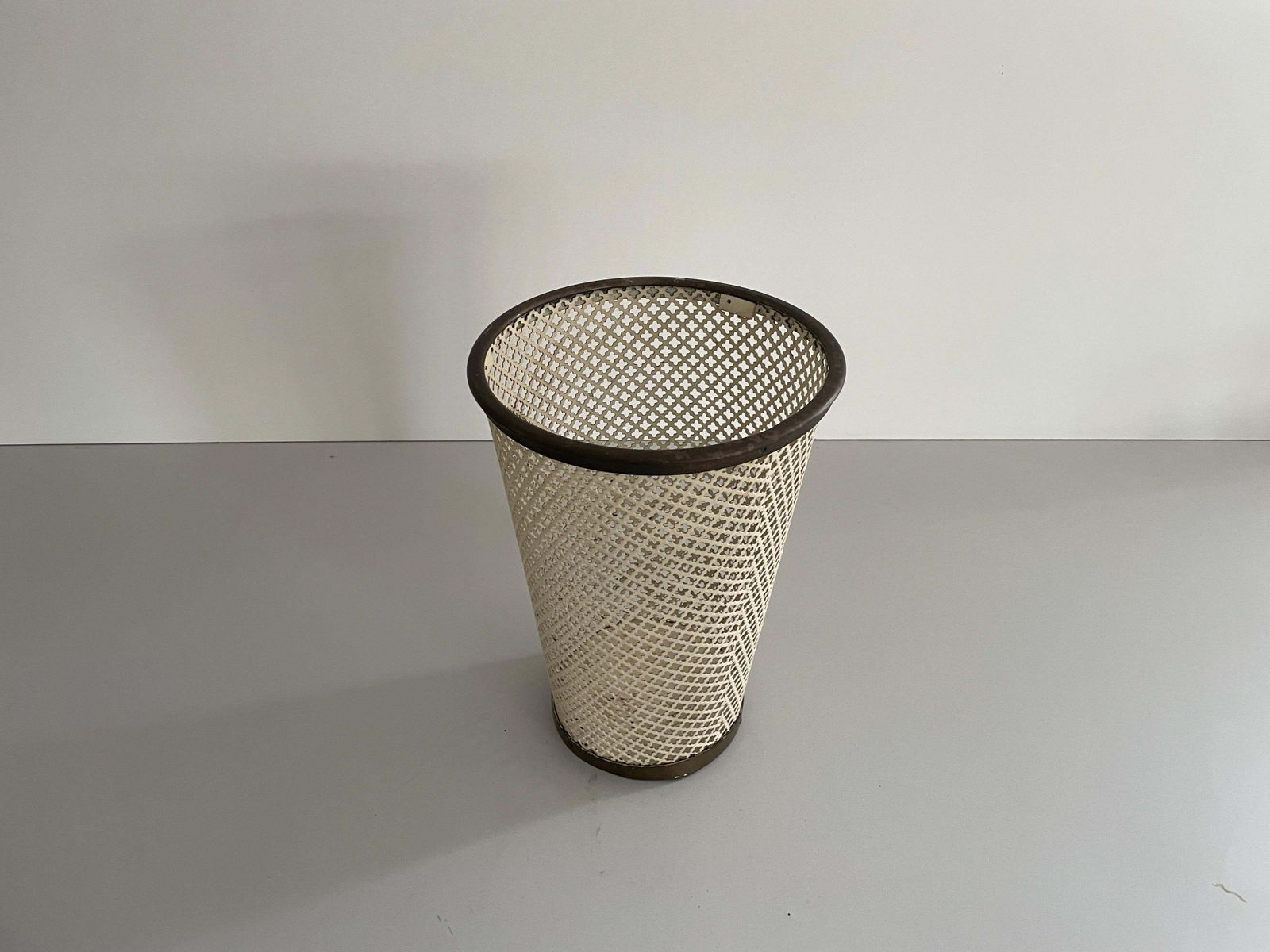 Mid Century Modern Brass And Metal Paper Waste Basket, 1960s, Germany photo Home Decor