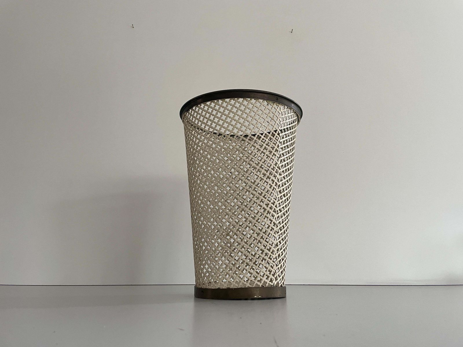Mid Century Modern Brass And Metal Paper Waste Basket, 1960s, Germany photo 552.0