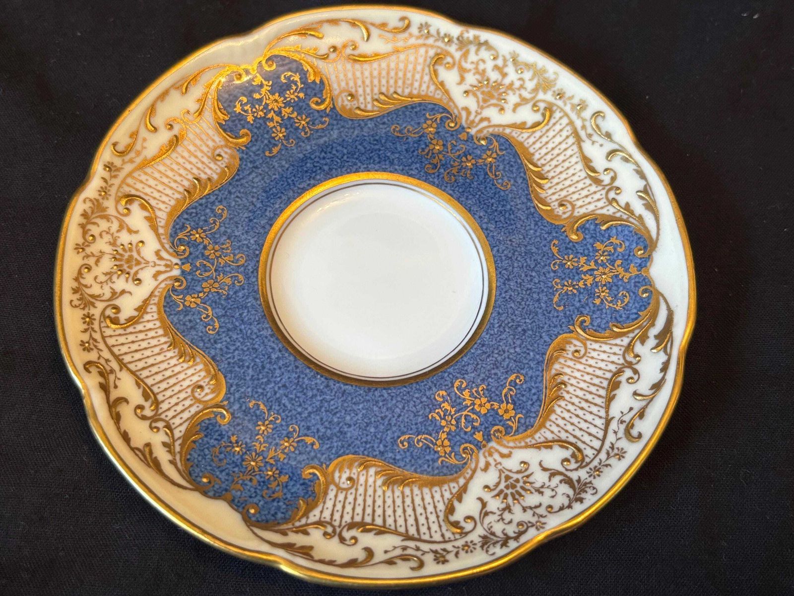 Royal Doulton Art Deco Hand Painted Demitasse Cups & Saucers Gilt Floral Pattern photo 85.0