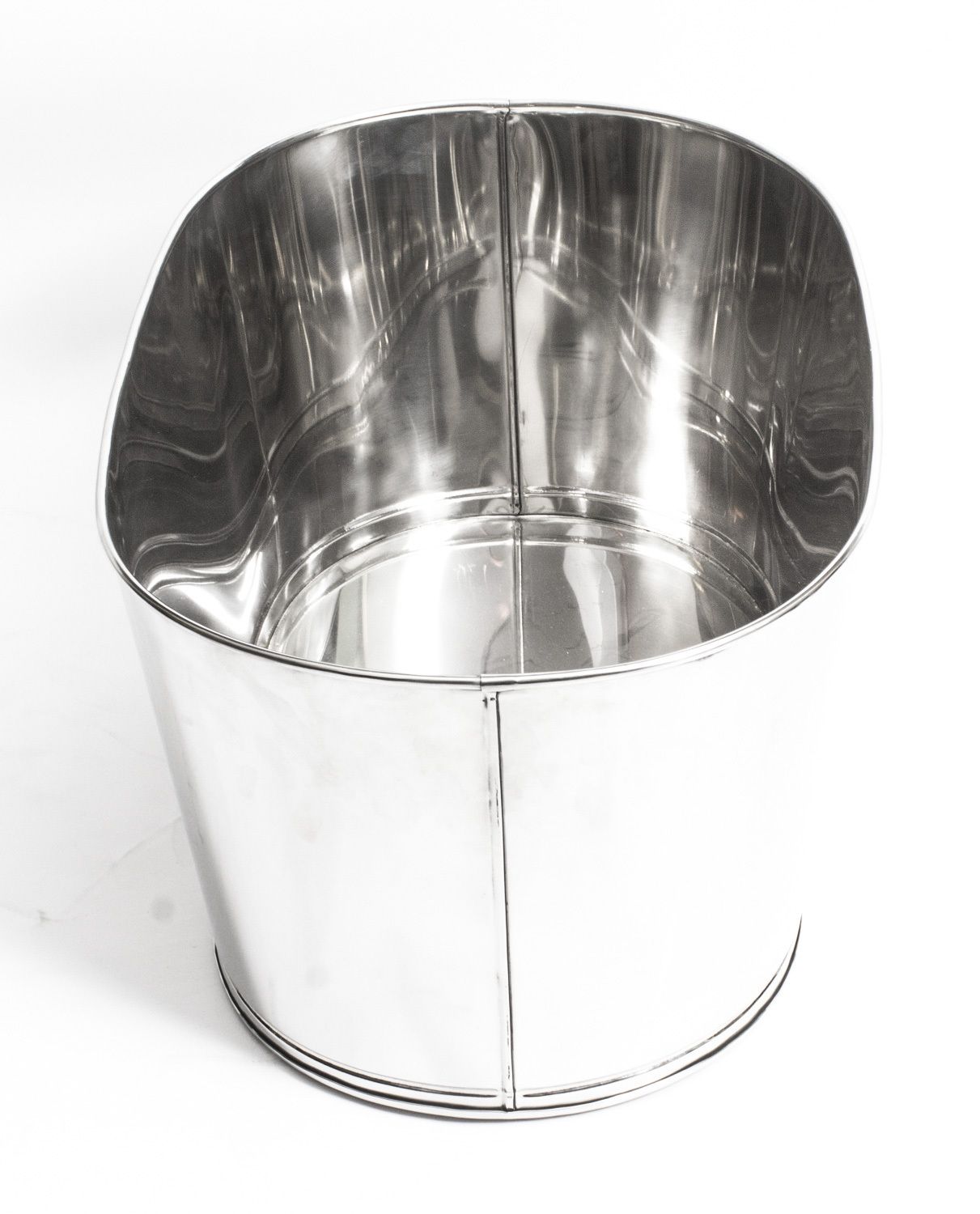Vintage Large 8 Bottle Wine Champagne Cooler Ice Bucket 20th Century photo 650.0