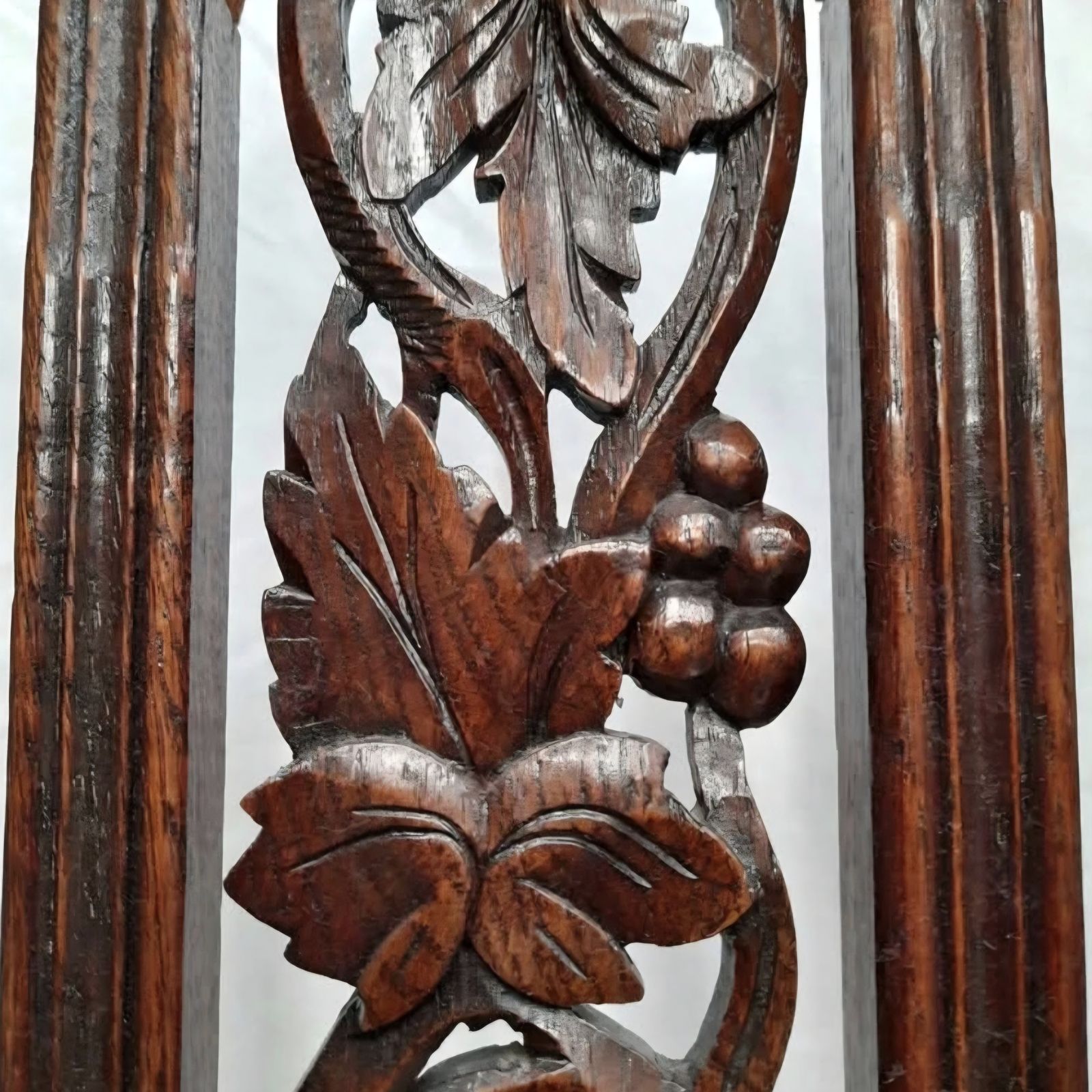 photo furniture Late 19th Century Victorian Carved Oak Barley Twist Chair, Professionally Restored