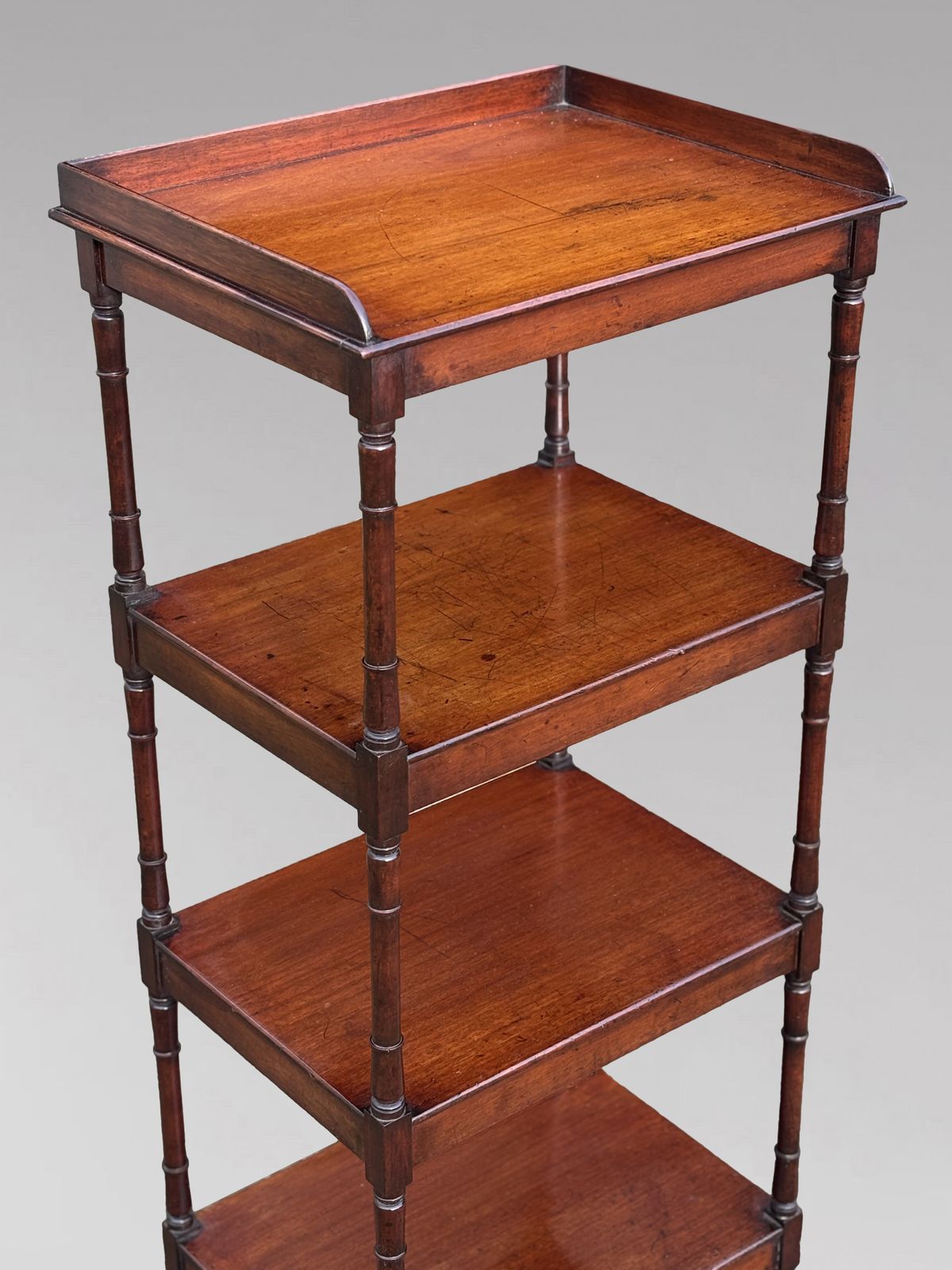 Early 19th Century George IV Period Mahogany 4 Tier Whatnot Music Stand photo for sale